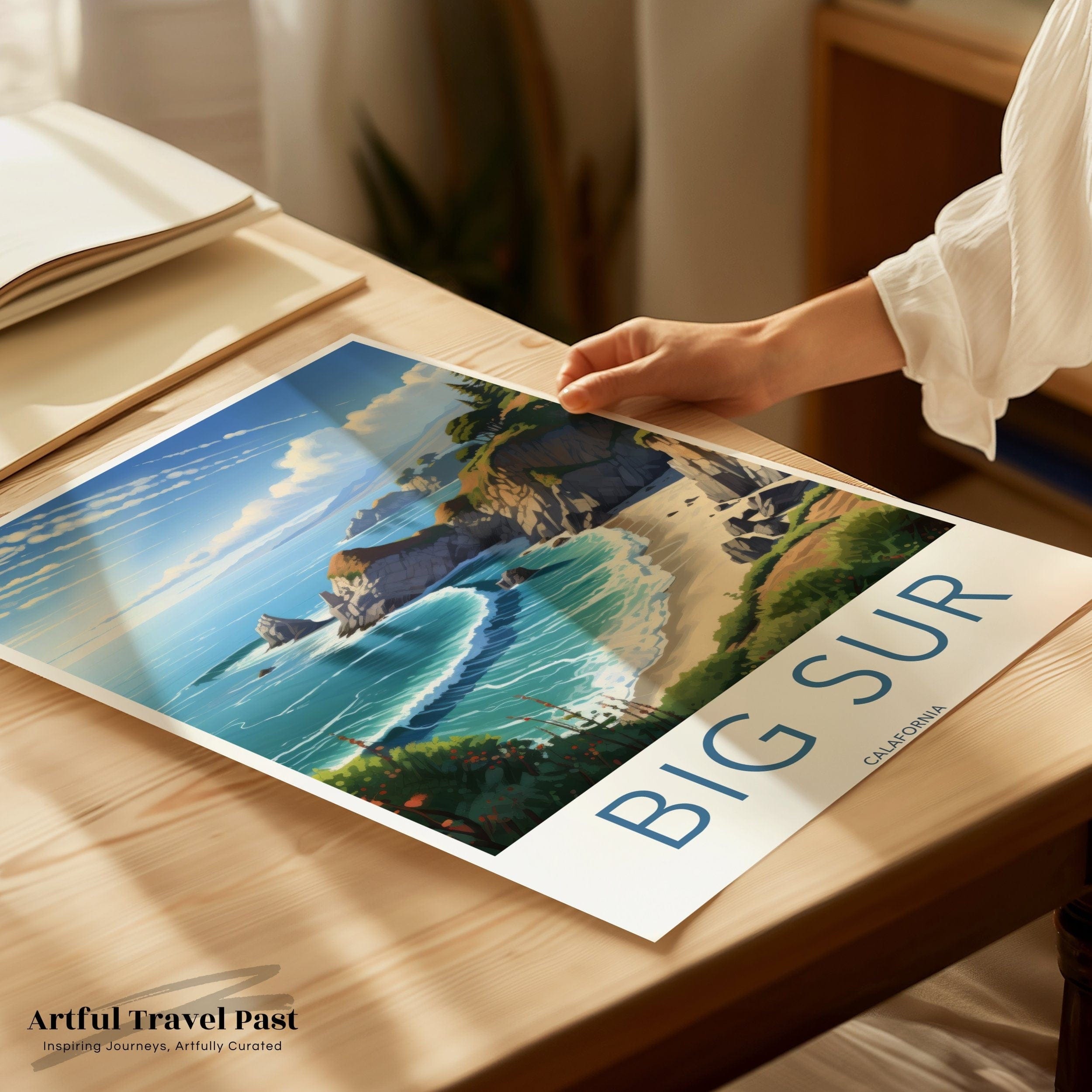 Wall Art Big Sur Poster | California Coastline Print | USA Wall Art