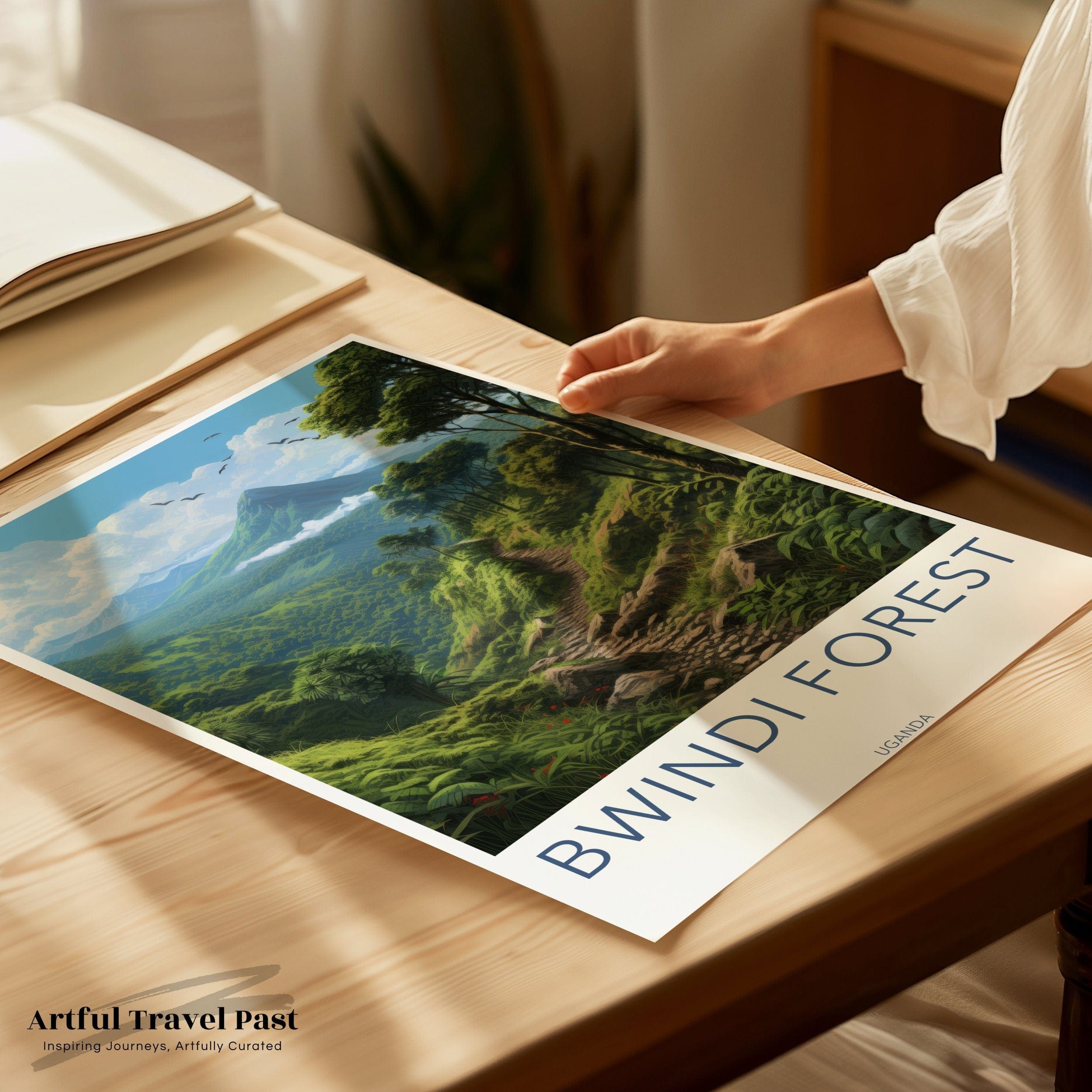 Wall Art Bwindi Forest Poster | Forest Landscape | Uganda Wall Art