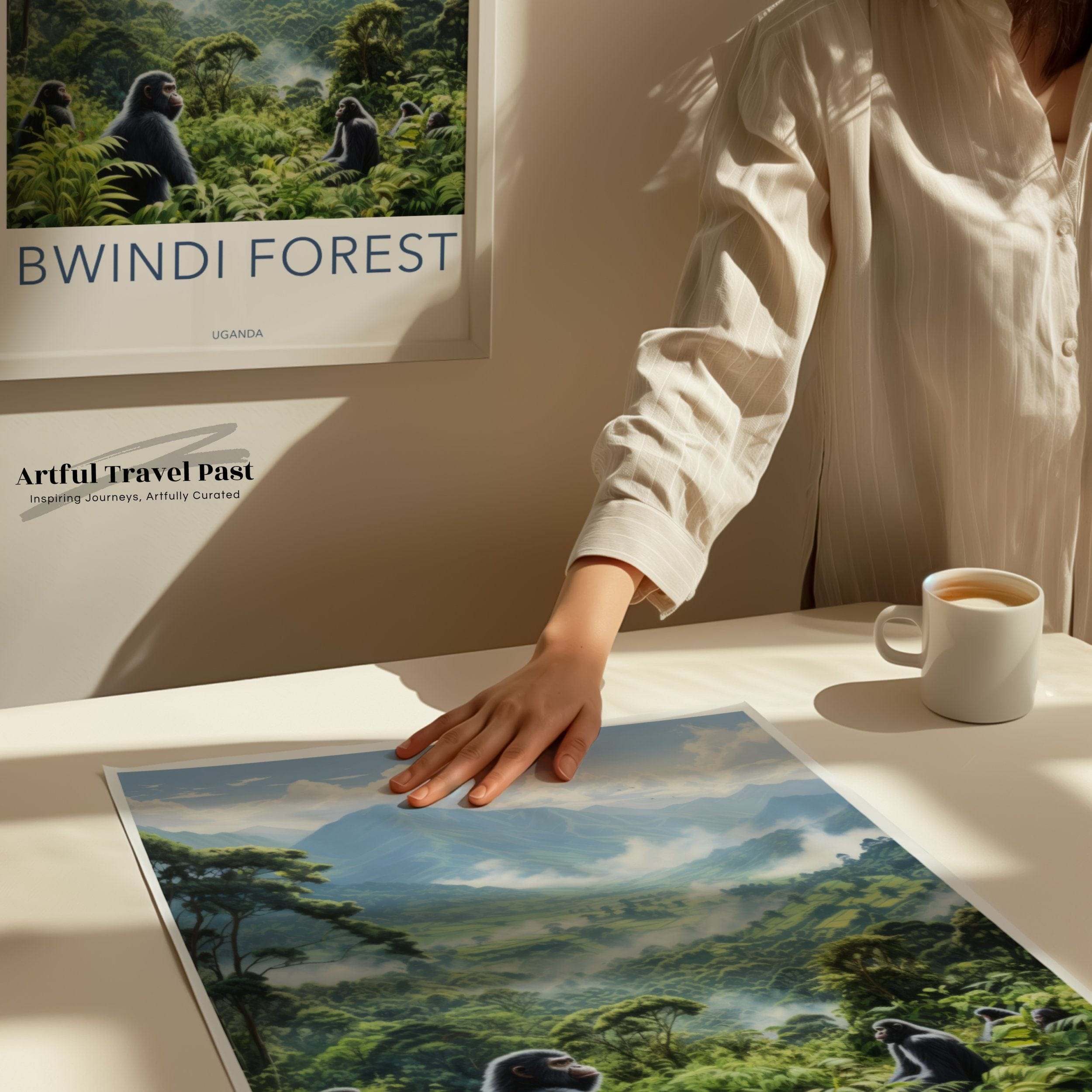 Wall Art Bwindi Forest Poster | Jungle Landscape | Uganda Wall Art