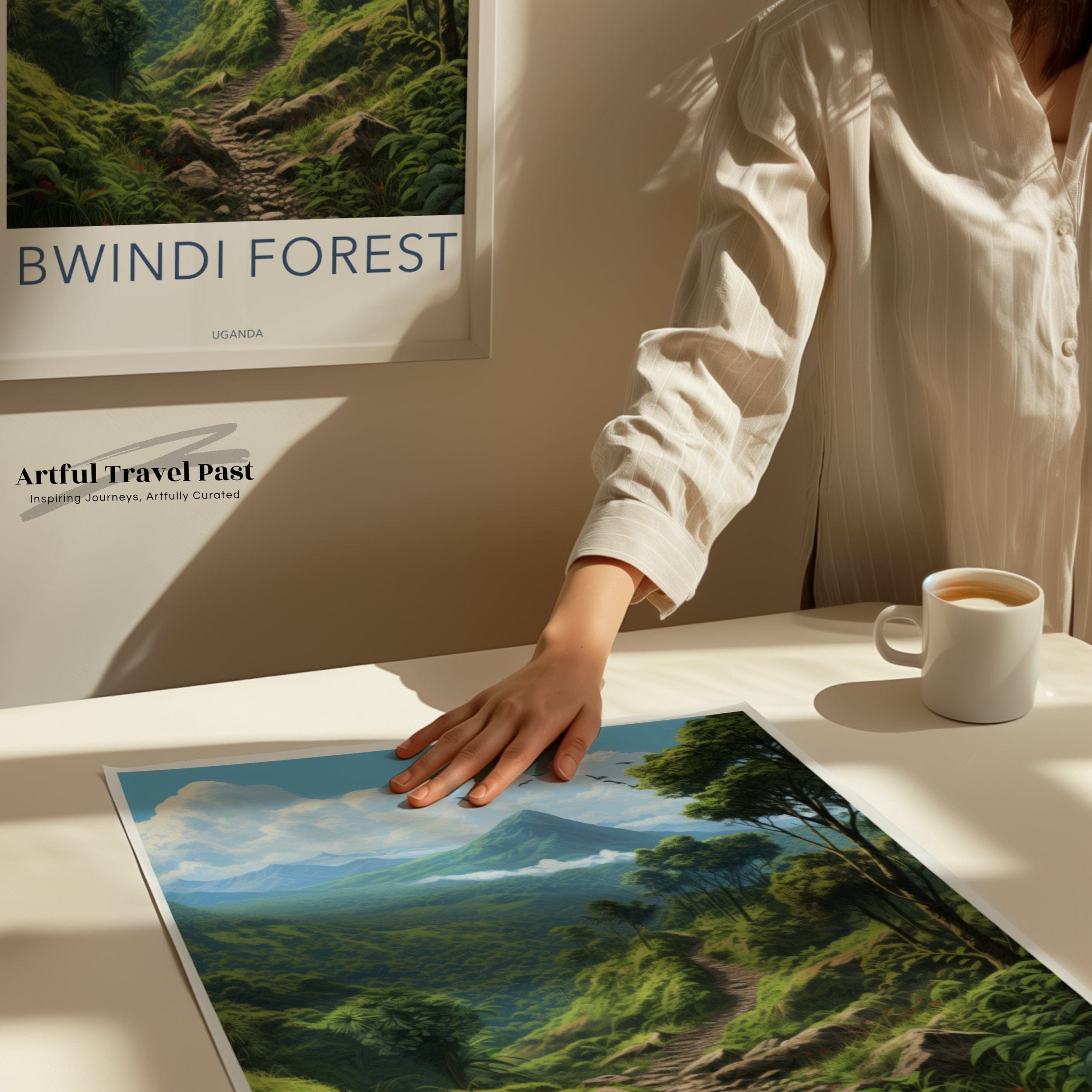 Wall Art Bwindi Forest Poster | Forest Landscape | Uganda Wall Art