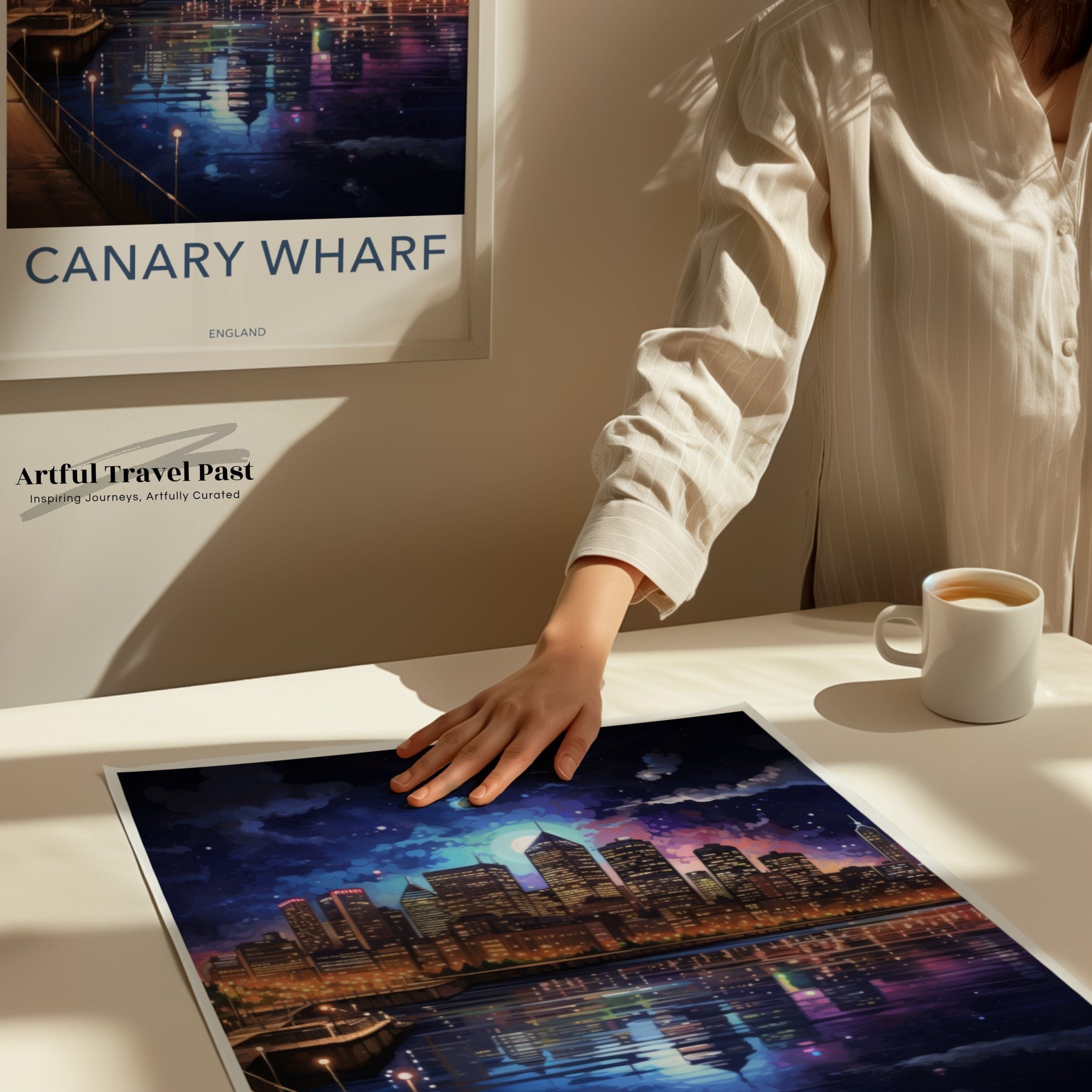 Wall Art Canary Wharf Poster | England Wall Art | UK Decor