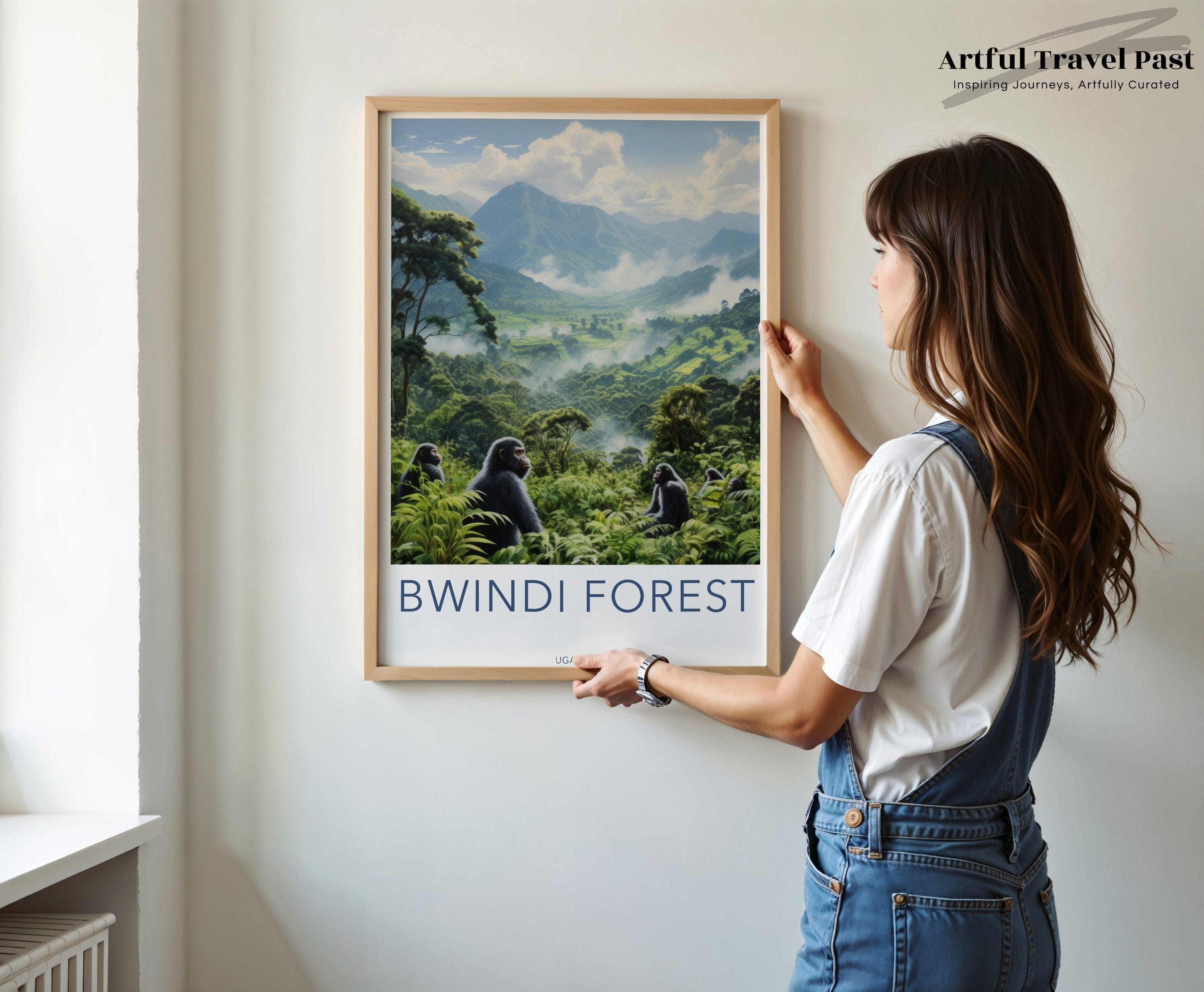 Wall Art Bwindi Forest Poster | Jungle Landscape | Uganda Wall Art