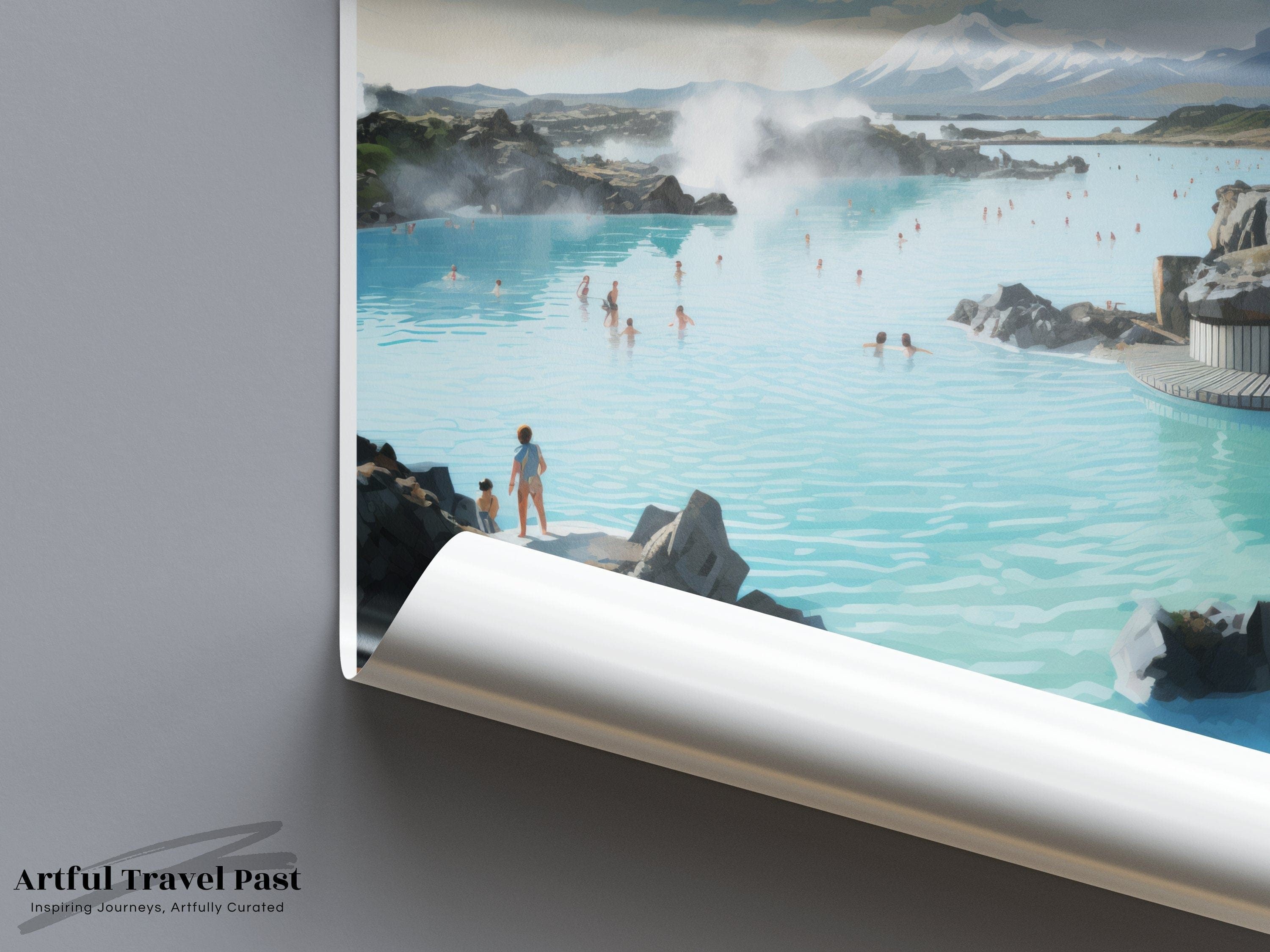 Wall Art Blue Lagoon Poster | Iceland Wall Art | Scandinavia Decor