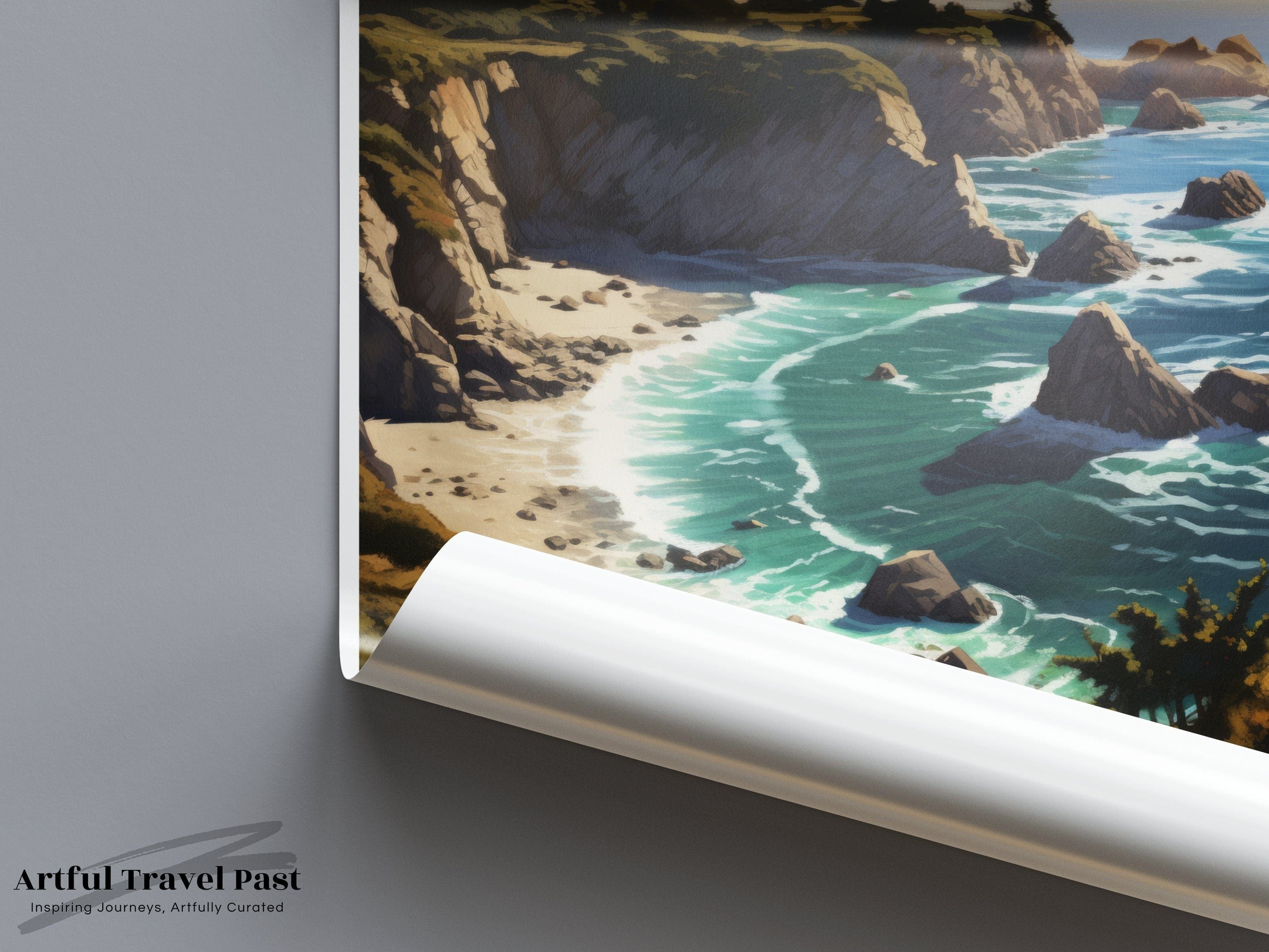 Wall Art Big Sur Poster | California Wall Art | USA Decor