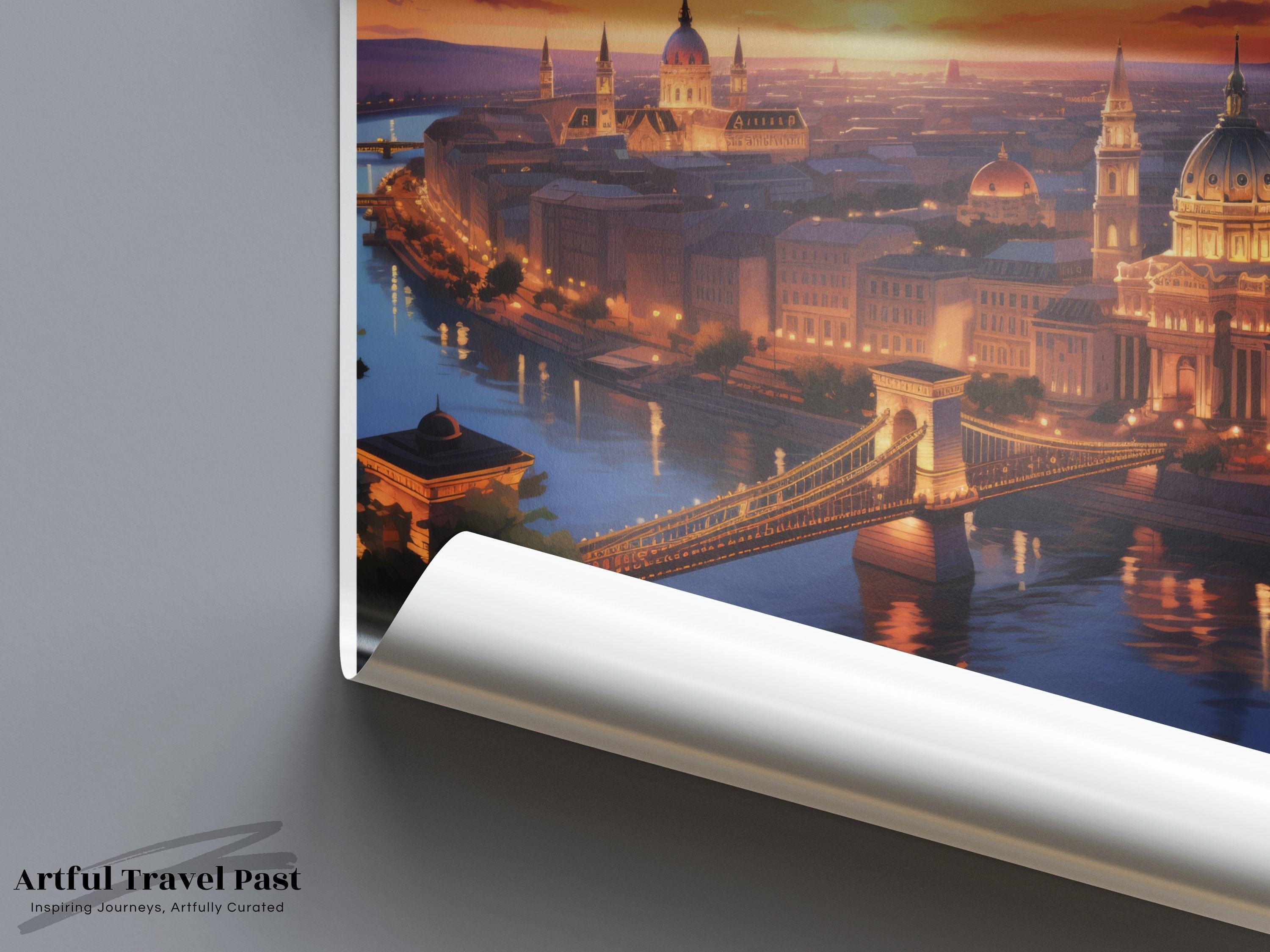 Wall Art Budapest Poster | Hungary Wall Art | Eastern Europe Decor