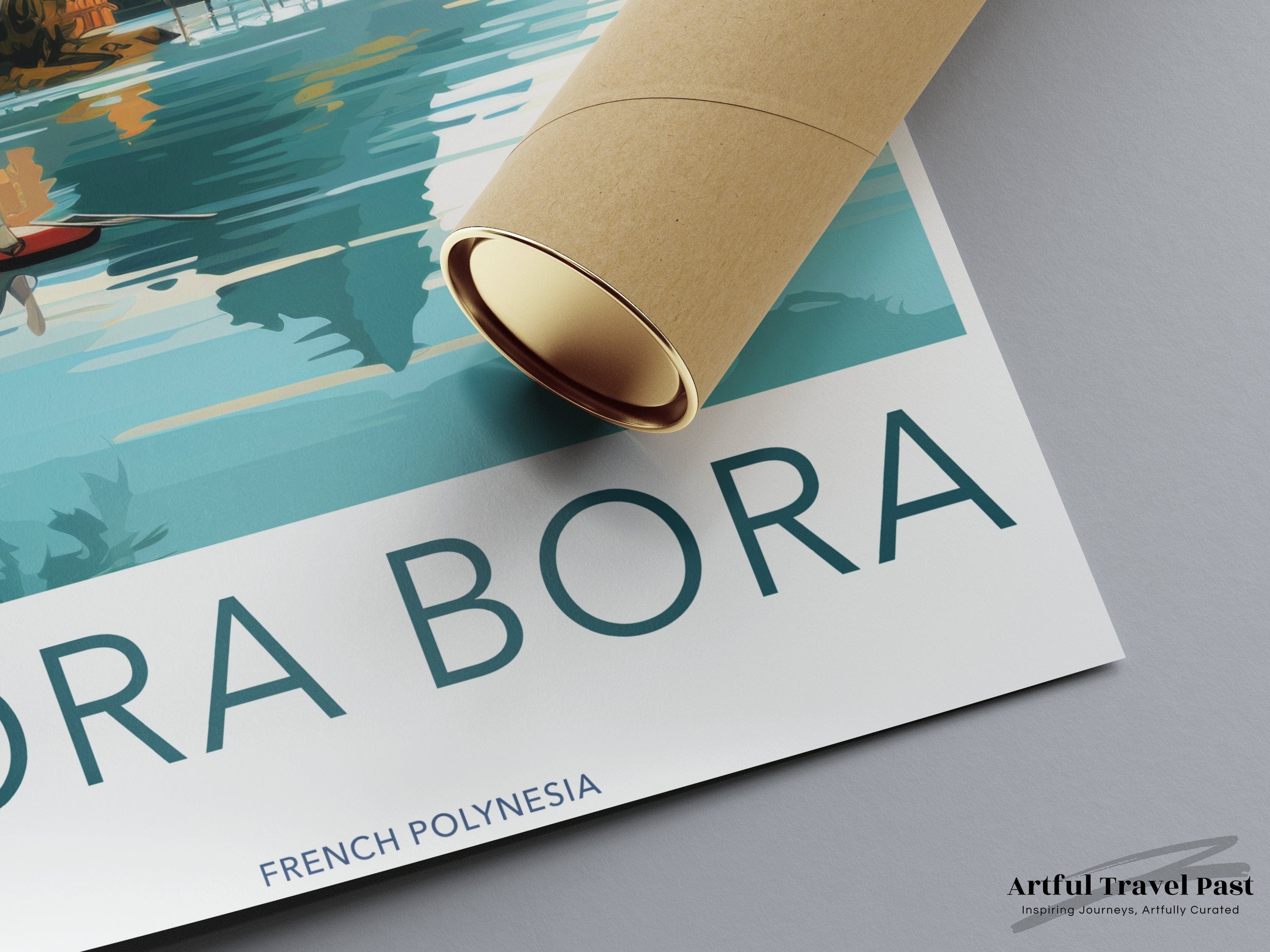 Wall Art Bora Bora Poster | French Polynesia Wall Art | South Pacific Decor