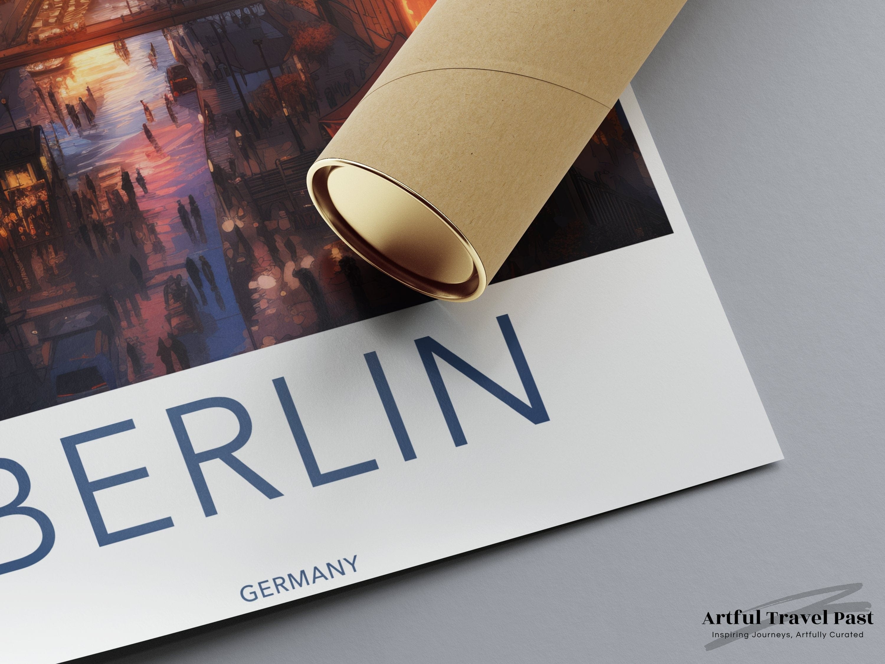 Wall Art Berlin Sunset Poster | Germany Wall Art | Europe Decor