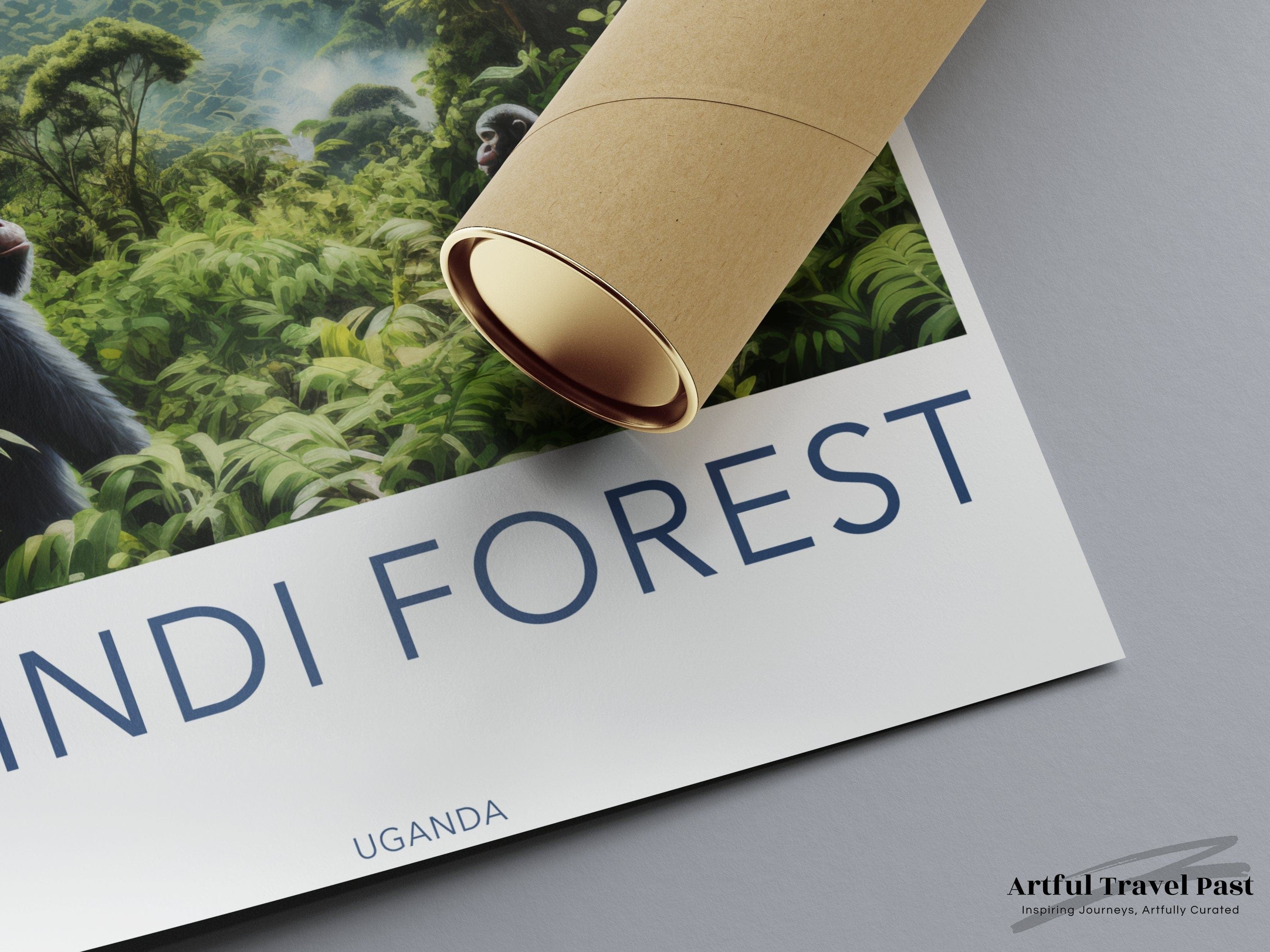 Wall Art Bwindi Forest Poster | Jungle Landscape | Uganda Wall Art