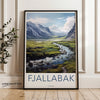 Fjallabak Iceland Wall Art, Scenic Landscape Print, Nature Artwork, Mountain Stream Poster, Home Decor, Travel Photography