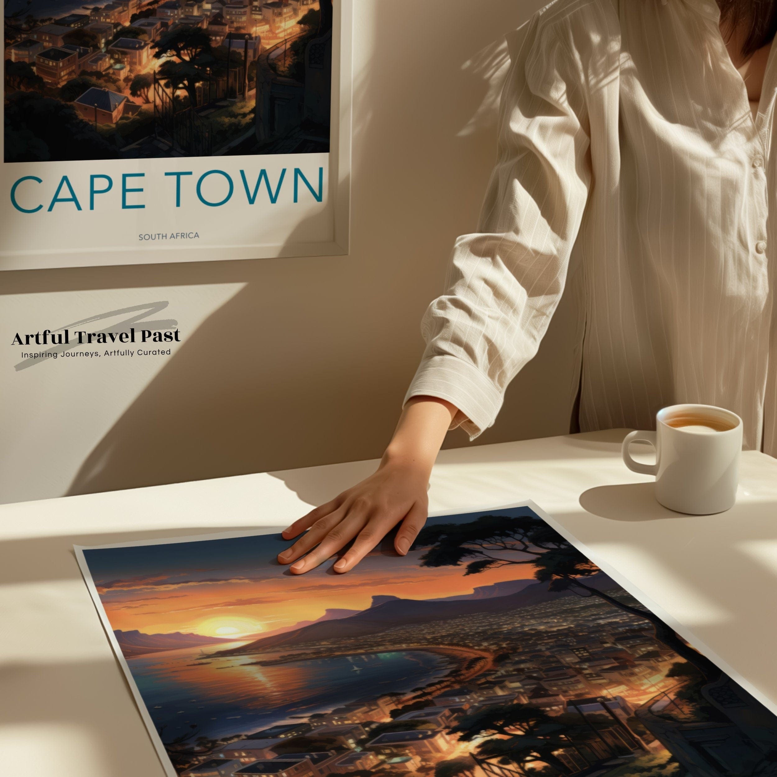 Wall Art Cape Town Poster | African Sunset | South Africa Wall Art