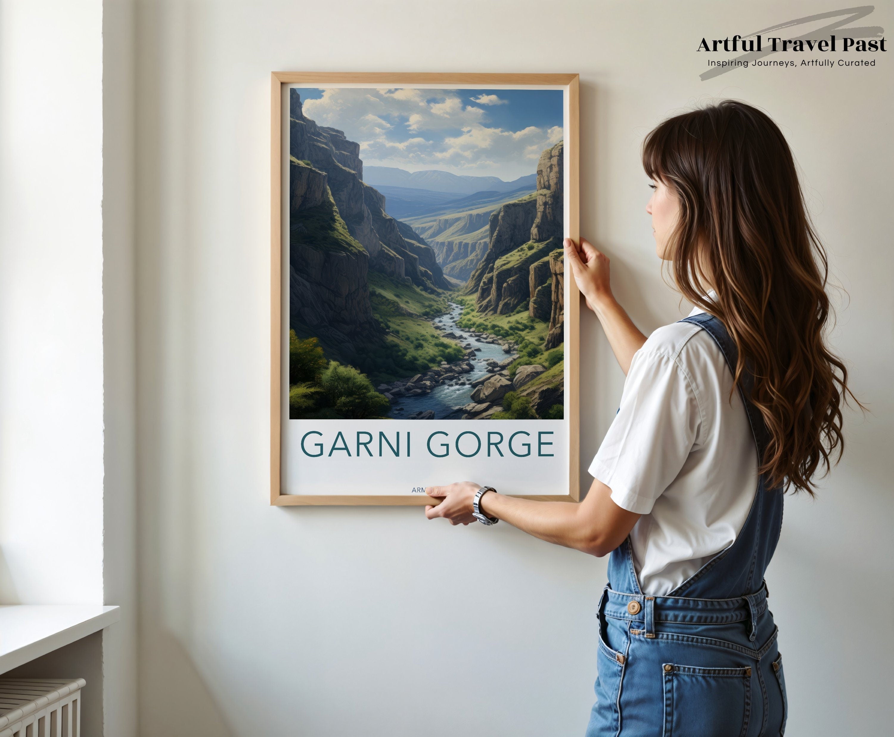 Stunning Wall Art of Garni Gorge Armenia, Serene Landscape Print for Home Decor, Nature Inspired Artwork for Living Room