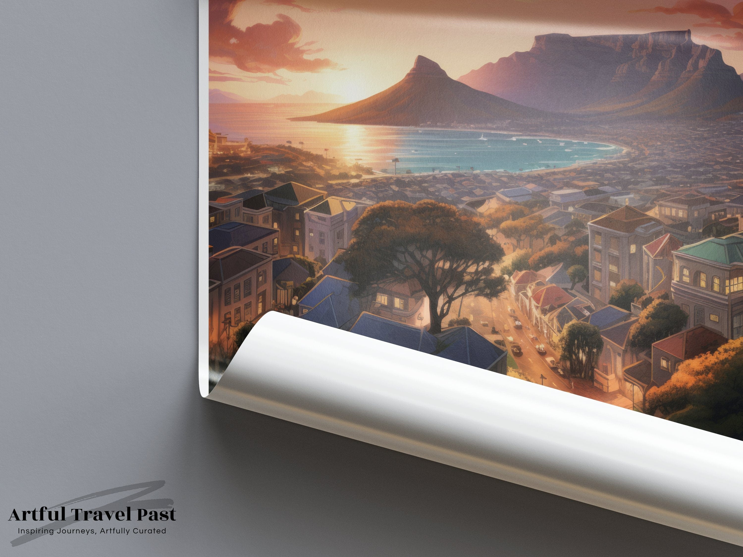 Wall Art Cape Town Poster | South Africa Wall Art | Africa Decor