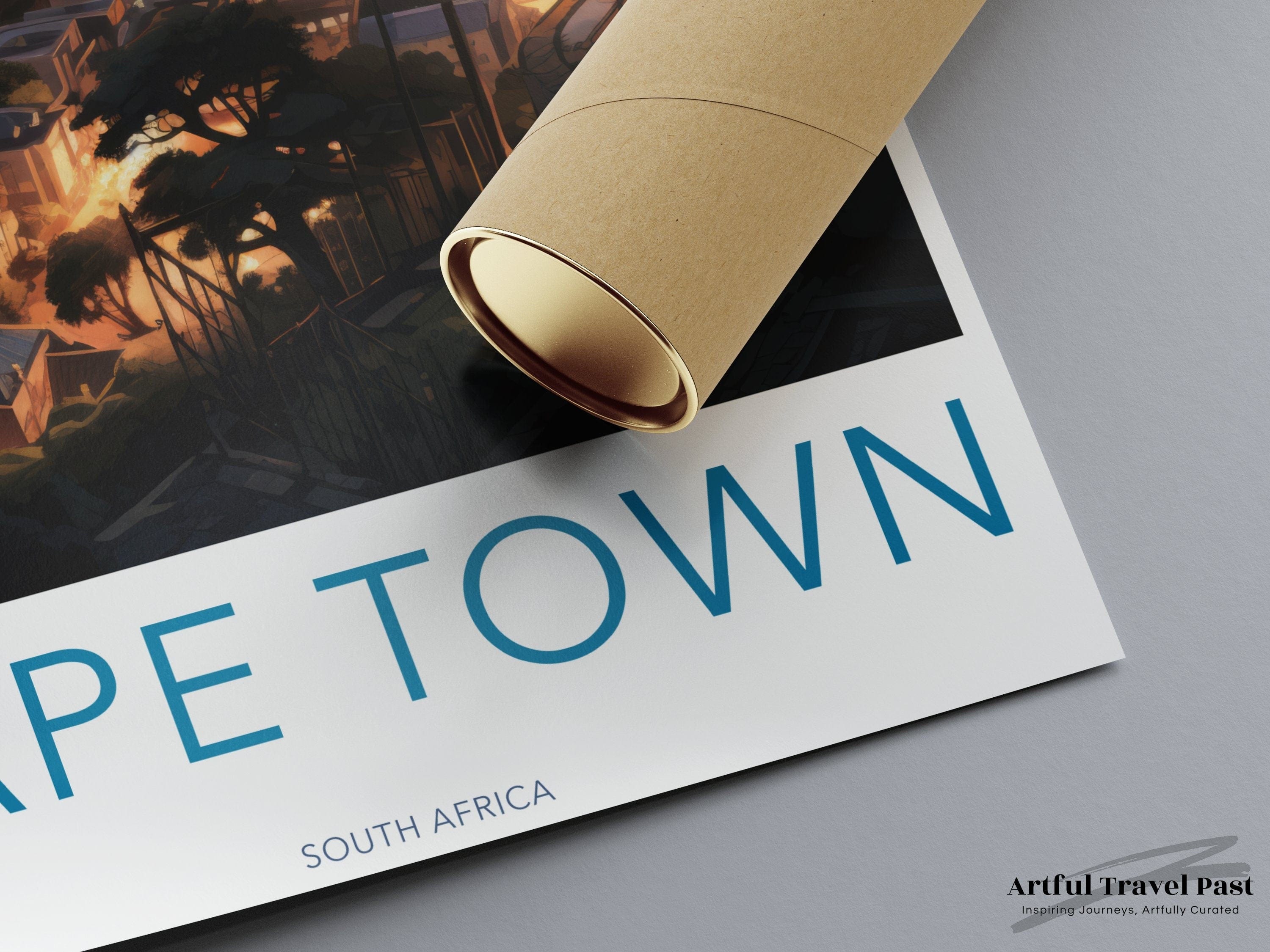 Wall Art Cape Town Poster | African Sunset | South Africa Wall Art