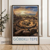 Gobekli Tepe Archaeological Site Wall Art, Ancient Historical Landmark Print, Turkey Travel Poster, Home Decor, Art Print