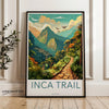 Inca Trail Ecuador Wall Art, Colorful Mountain Pathway Poster, Inspirational Nature Print, Scenic Landscape Decor