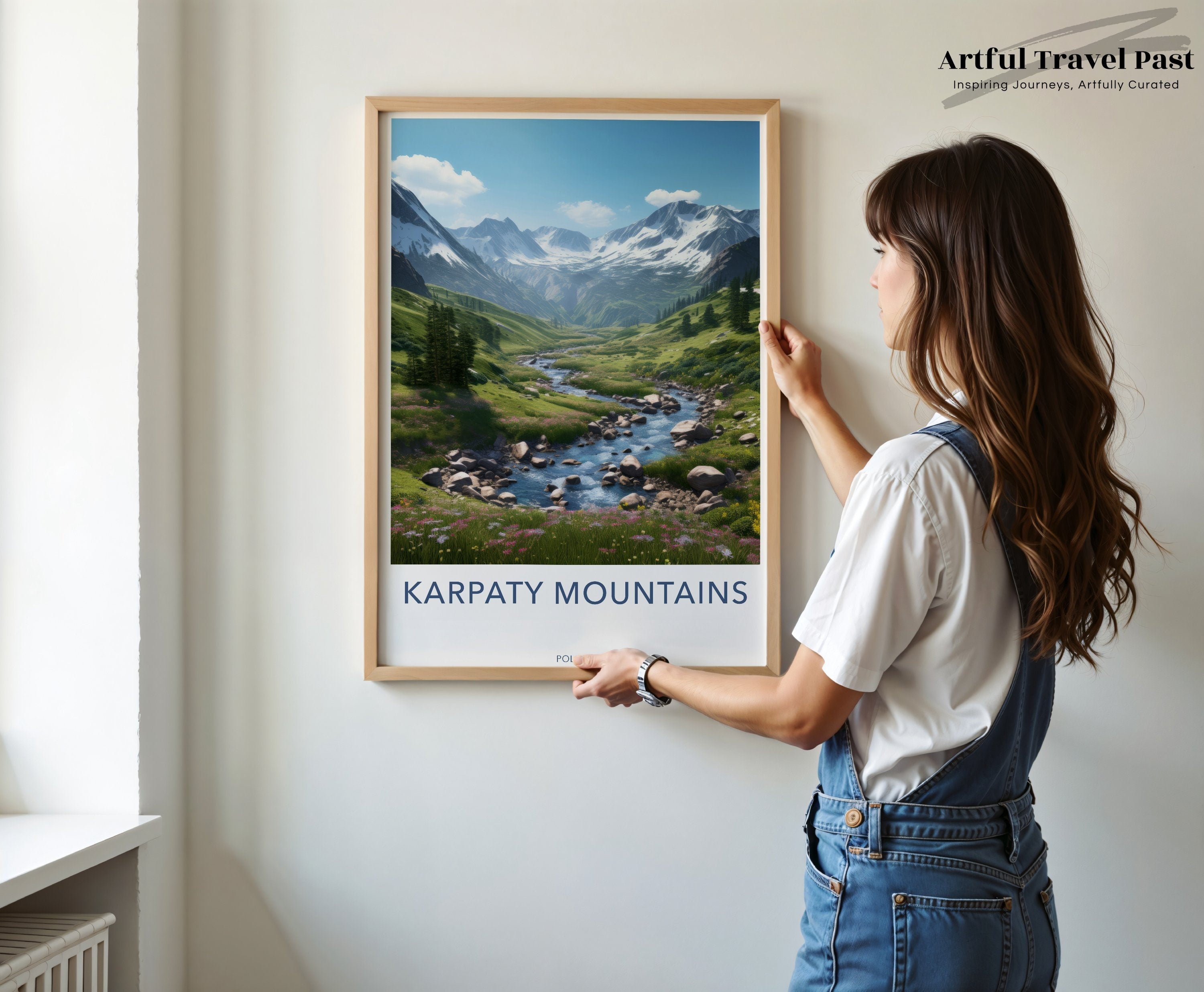 Karpaty Mountains Landscape Wall Art, Poland Scenic Nature Print, Beautiful Mountain Scenery Artwork, Home Decor