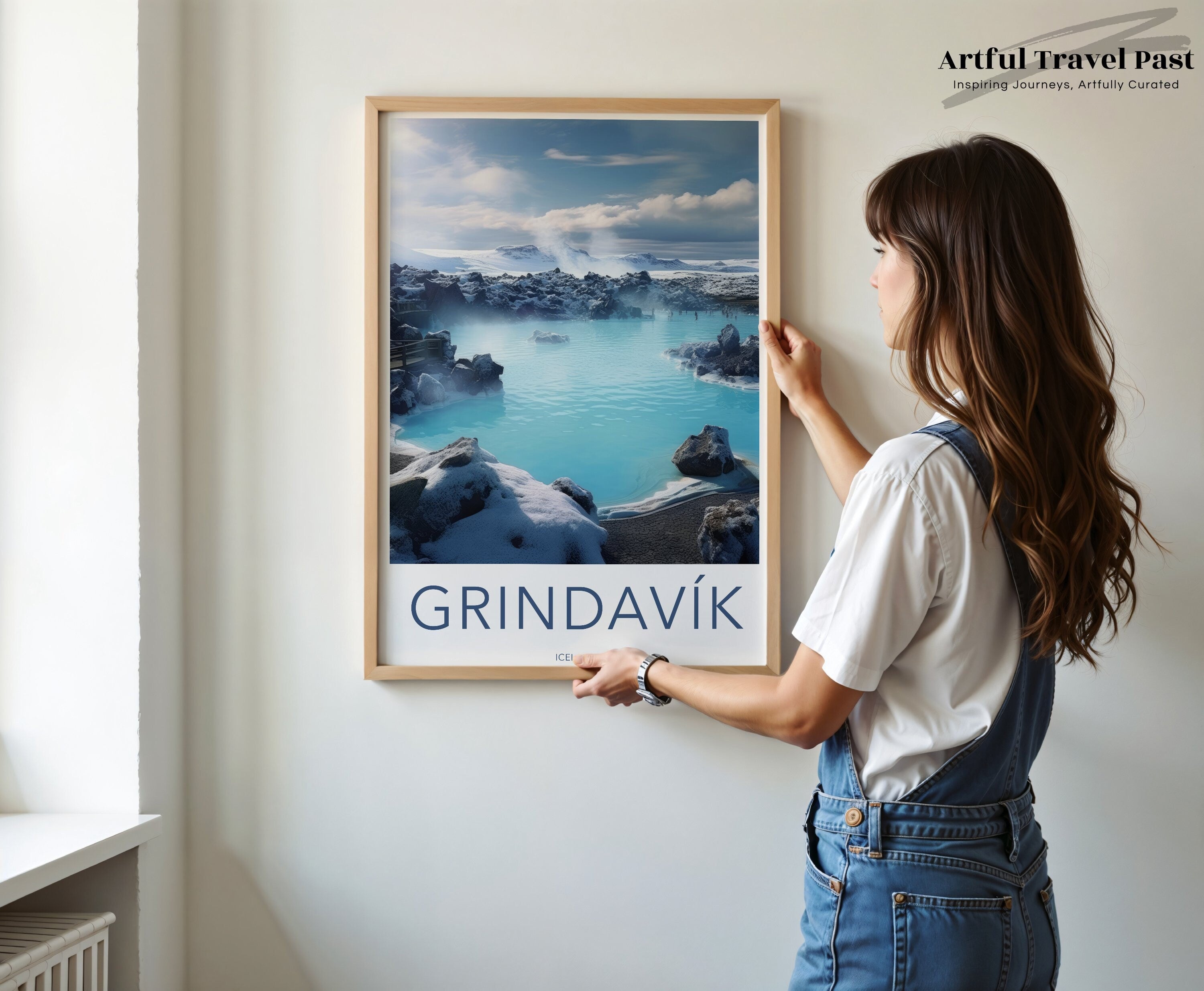 Grindavik Iceland Wall Art, Blue Lagoon Print, Scenic Iceland Poster, Nordic Landscape Artwork, Travel Photography Decor