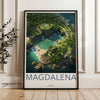 Magdalena Colombia Poster, Travel Wall Art, Scenic Landscape Print, Tropical Beach Decor, Coastal Artwork, Nature Lover's Gift