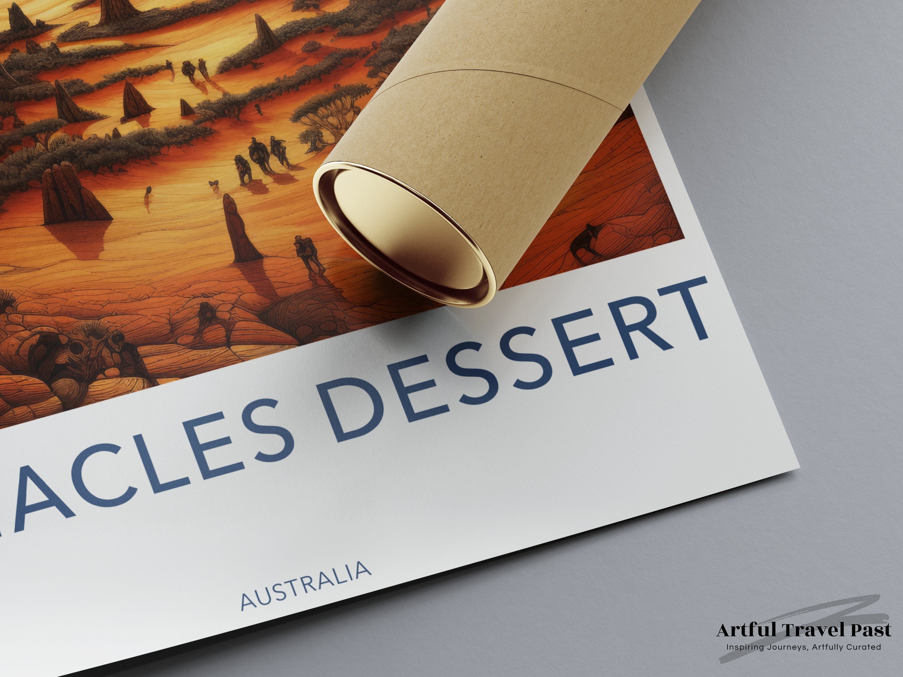 Pinnacles Dessert Wall Art, Moonlit Landscape Artwork, Desert Sunset Print, Unique Nature Poster, Australia Scenic Print