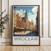 Wroclaw Wall Art Print Poland Cityscape, Beautiful Architecture Poster, European City Artwork, Travel Decor Gift Idea