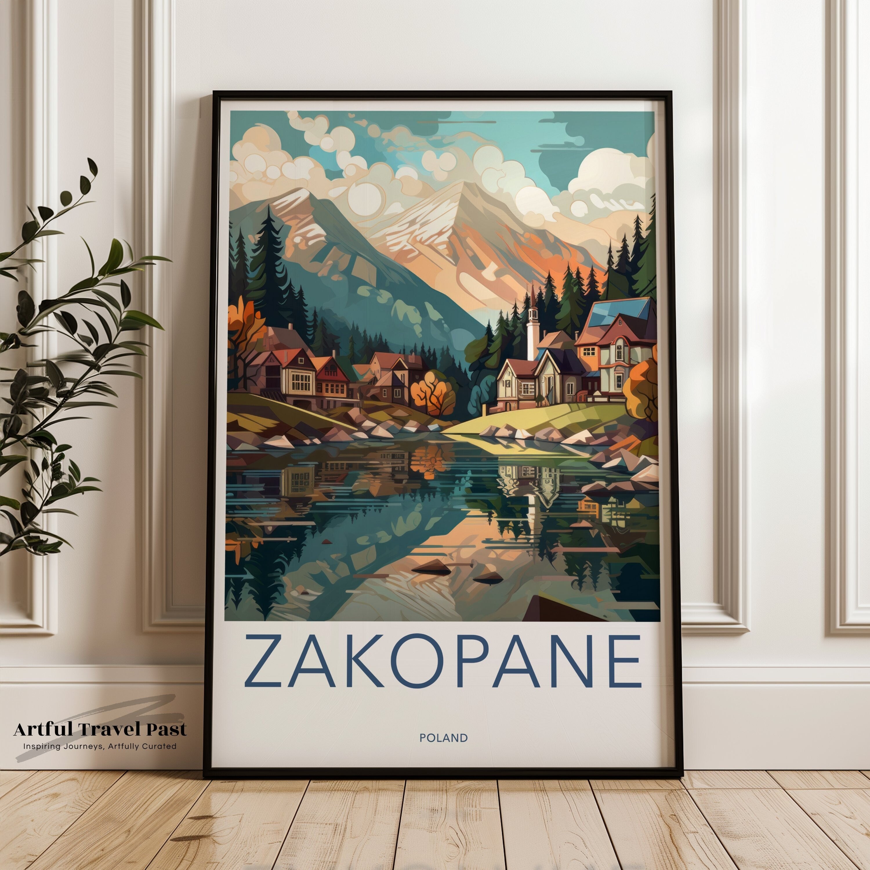 Zakopane Poland Wall Art, Scenic Mountain Print, Nature Landscape Poster, Home Decor, Digital Download, Travel Print, Rustic Decor