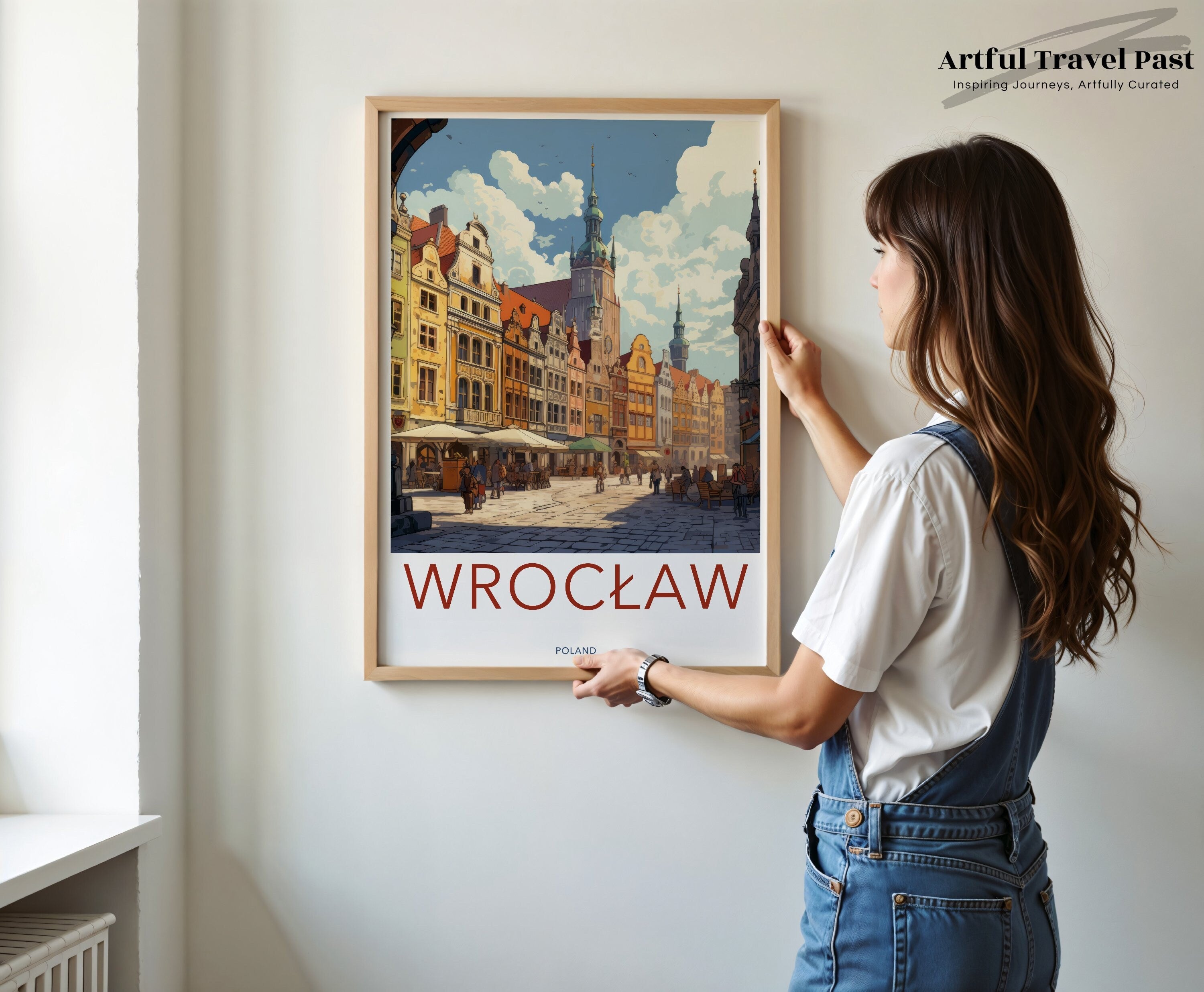 Scenic Wroclaw Poland Wall Art Print, Vibrant Cityscape Poster, Beautiful Historic Town Decor, European Architecture Artwork