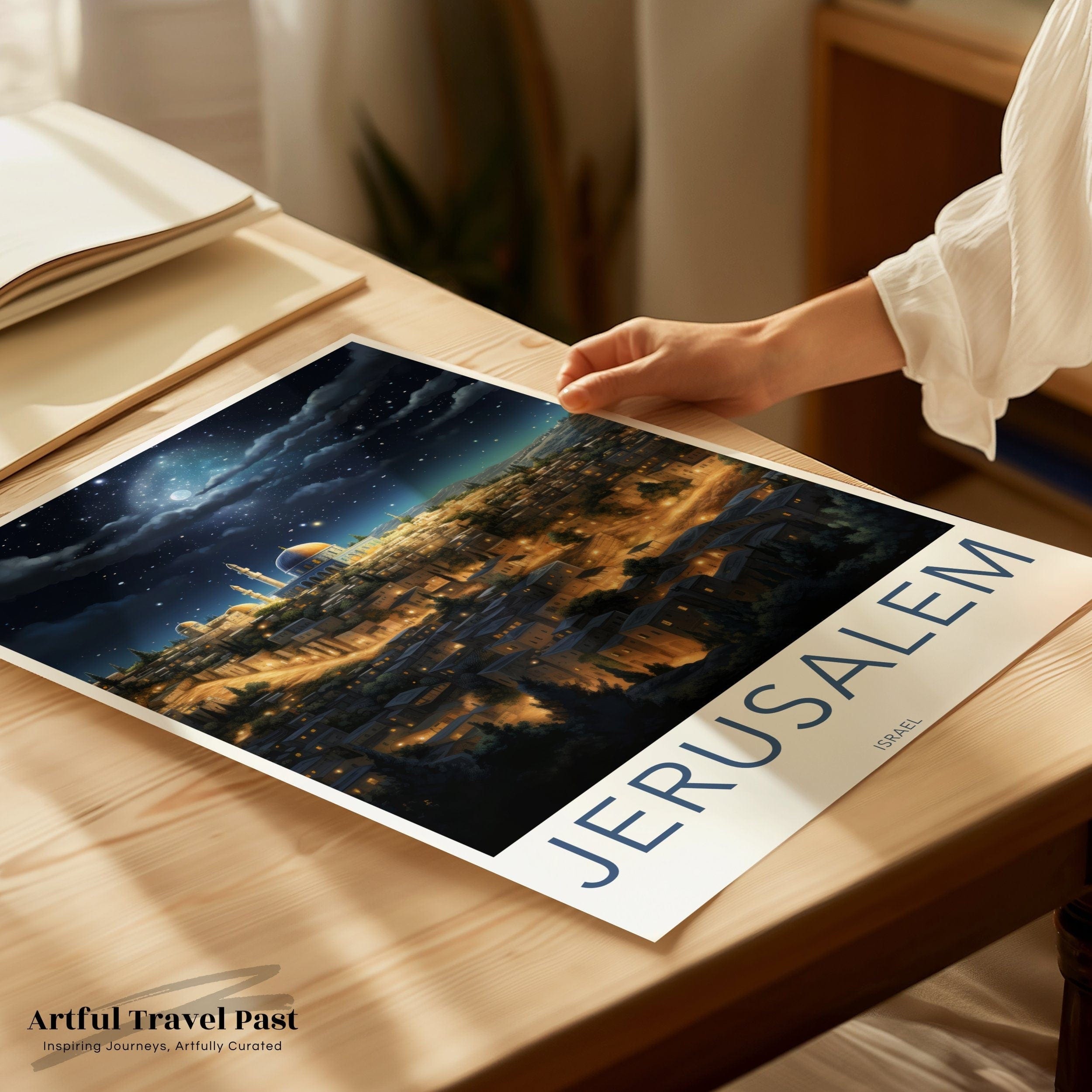 Wall Art Bethlehem Poster | Starry Night | Israel Wall Art