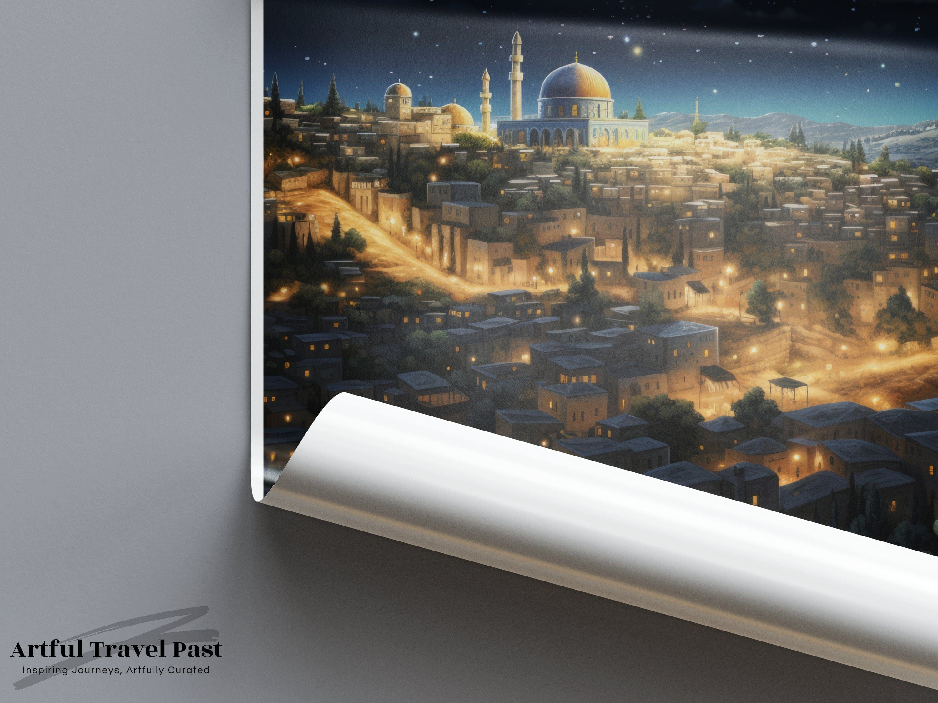 Wall Art Bethlehem Poster | Starry Night | Israel Wall Art