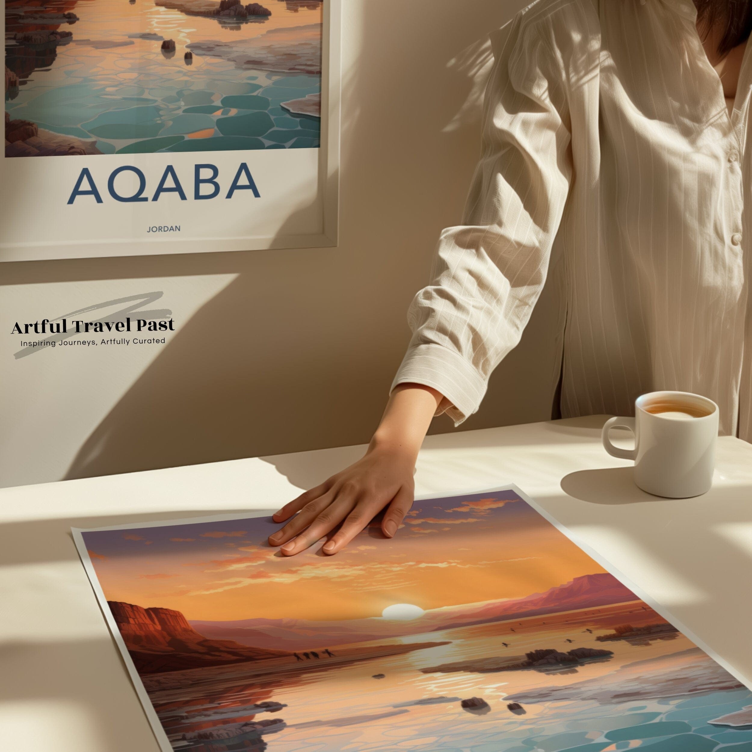 Wall Art Aqaba Poster | Jordan Wall Art | Middle East Decor