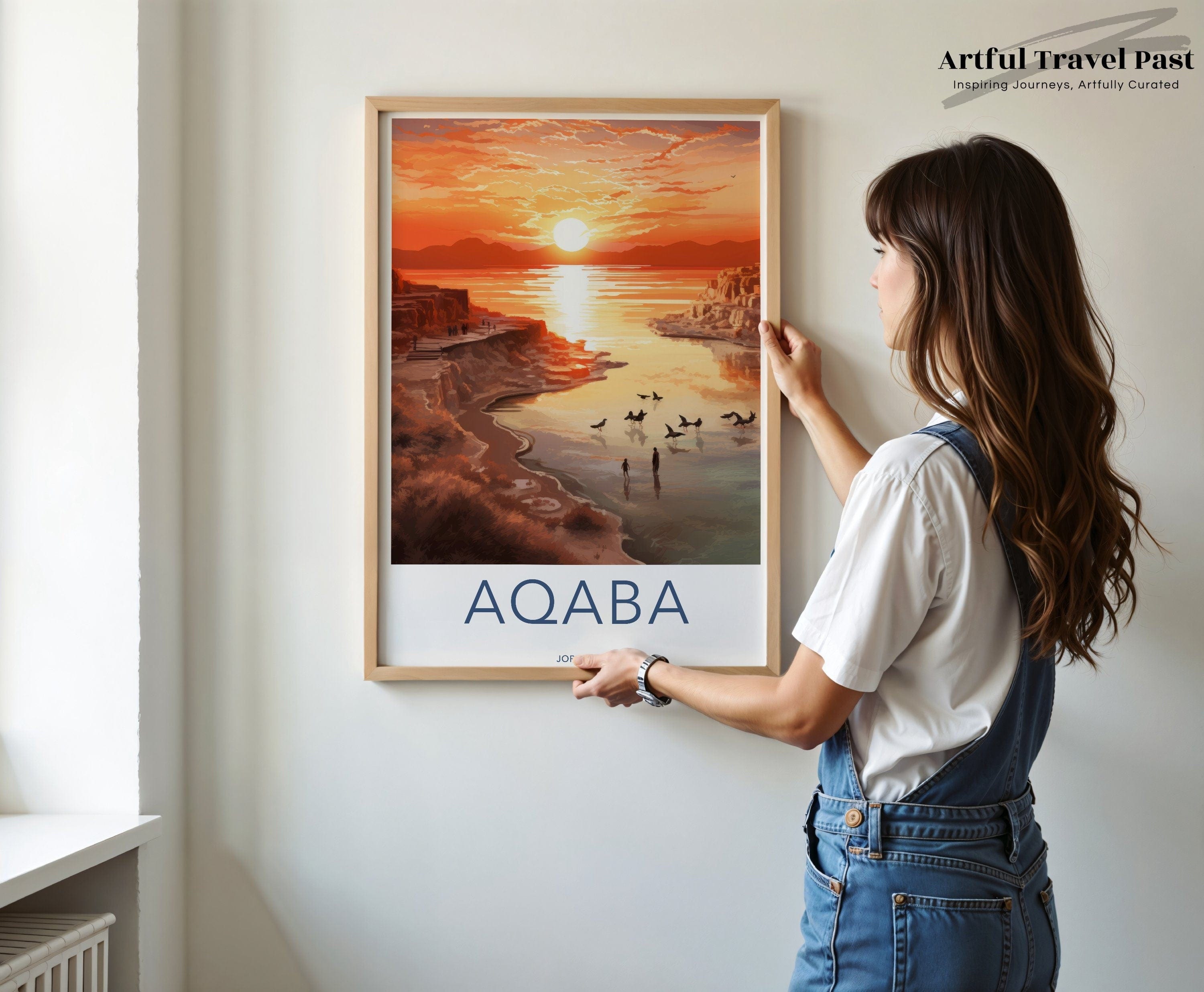 Wall Art Aqaba Poster | Jordan Wall Art | Middle East Decor