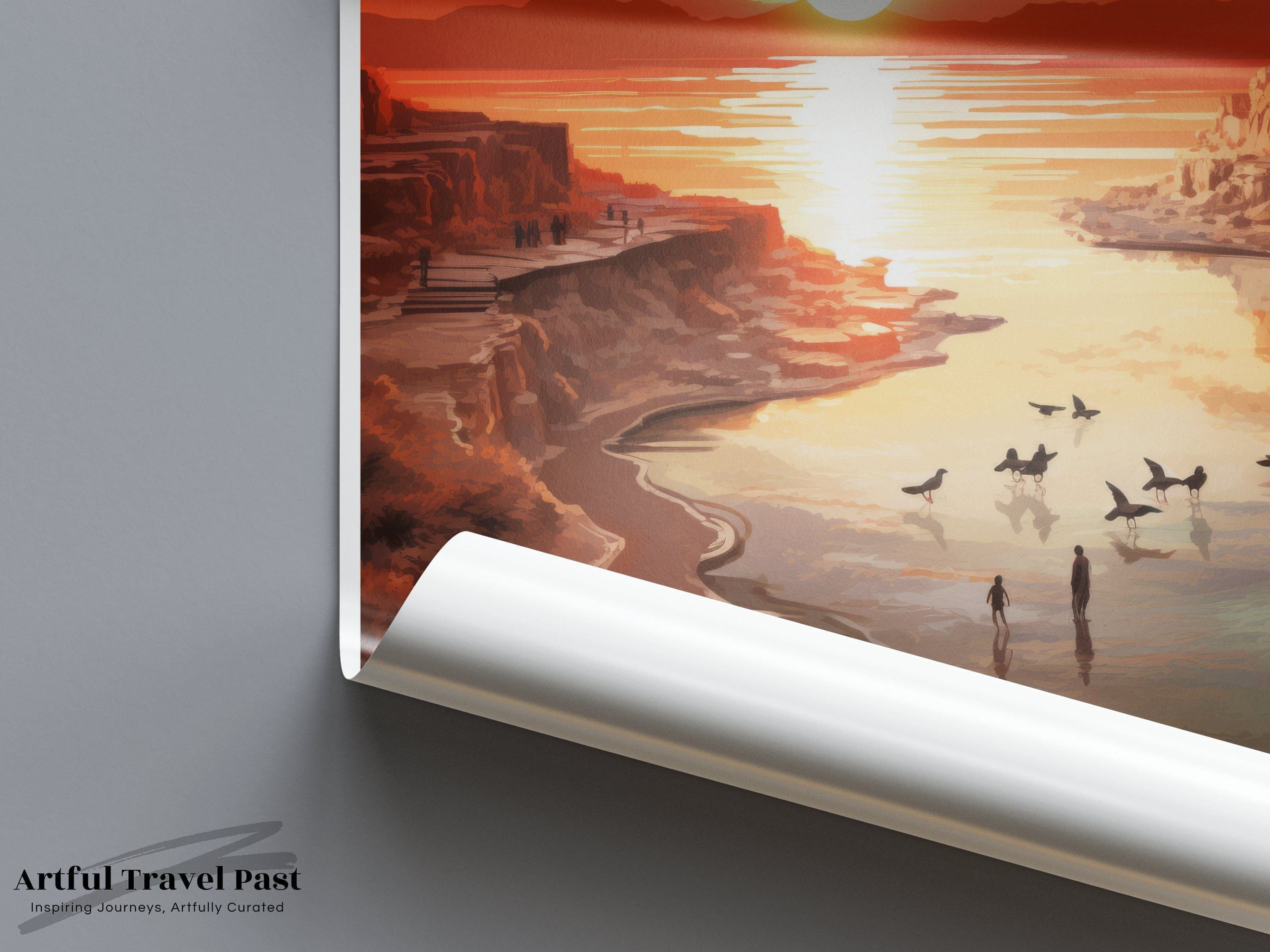 Wall Art Aqaba Poster | Jordan Wall Art | Middle East Decor