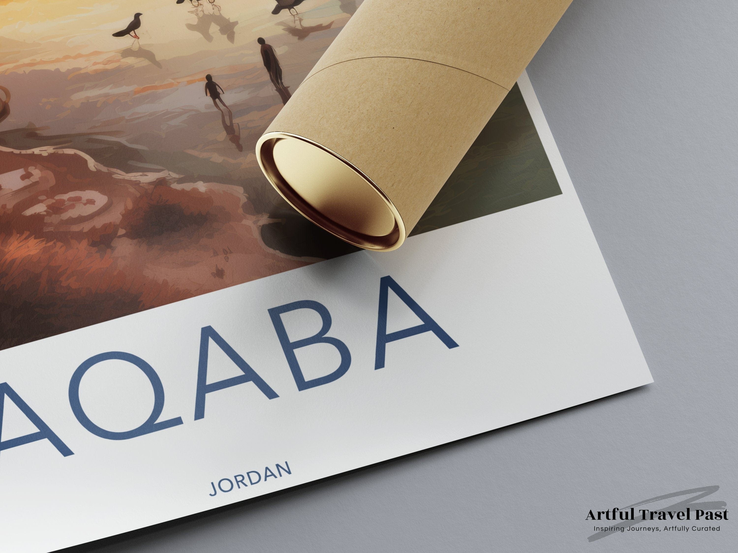 Wall Art Aqaba Poster | Jordan Wall Art | Middle East Decor