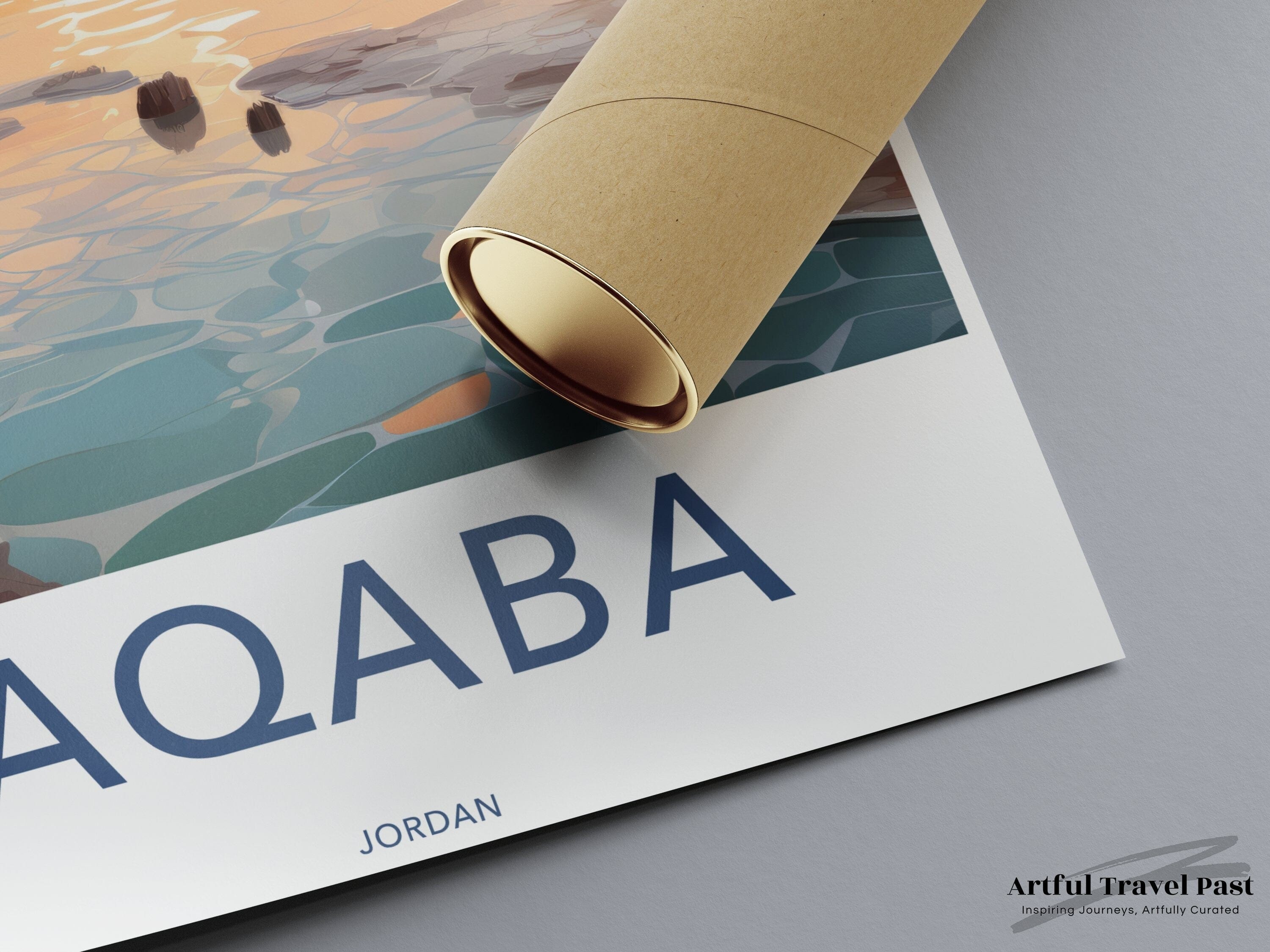 Wall Art Aqaba Poster | Jordan Wall Art | Middle East Decor