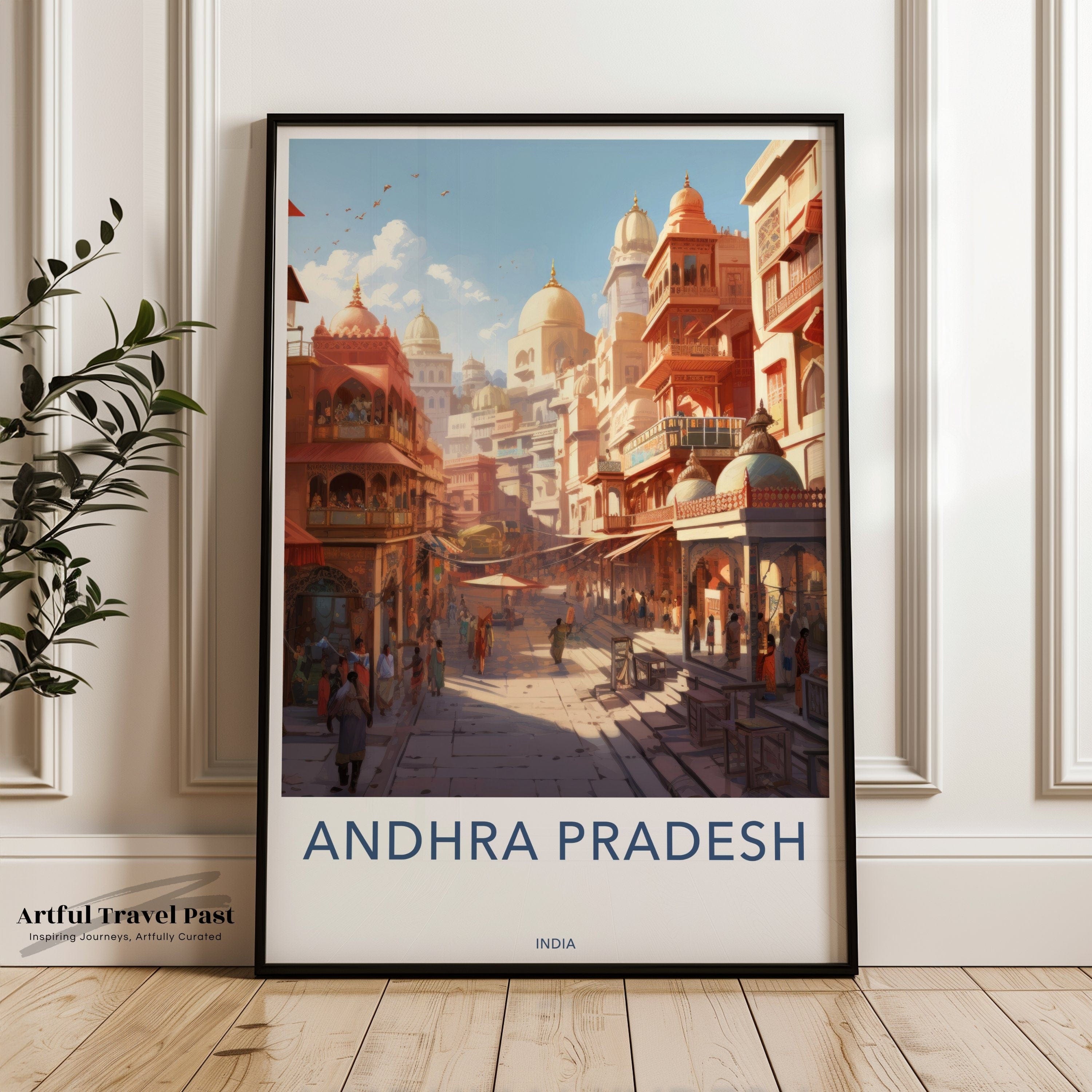 Wall Art Andhra Pradesh Poster | India Wall Art | South Asia Decor