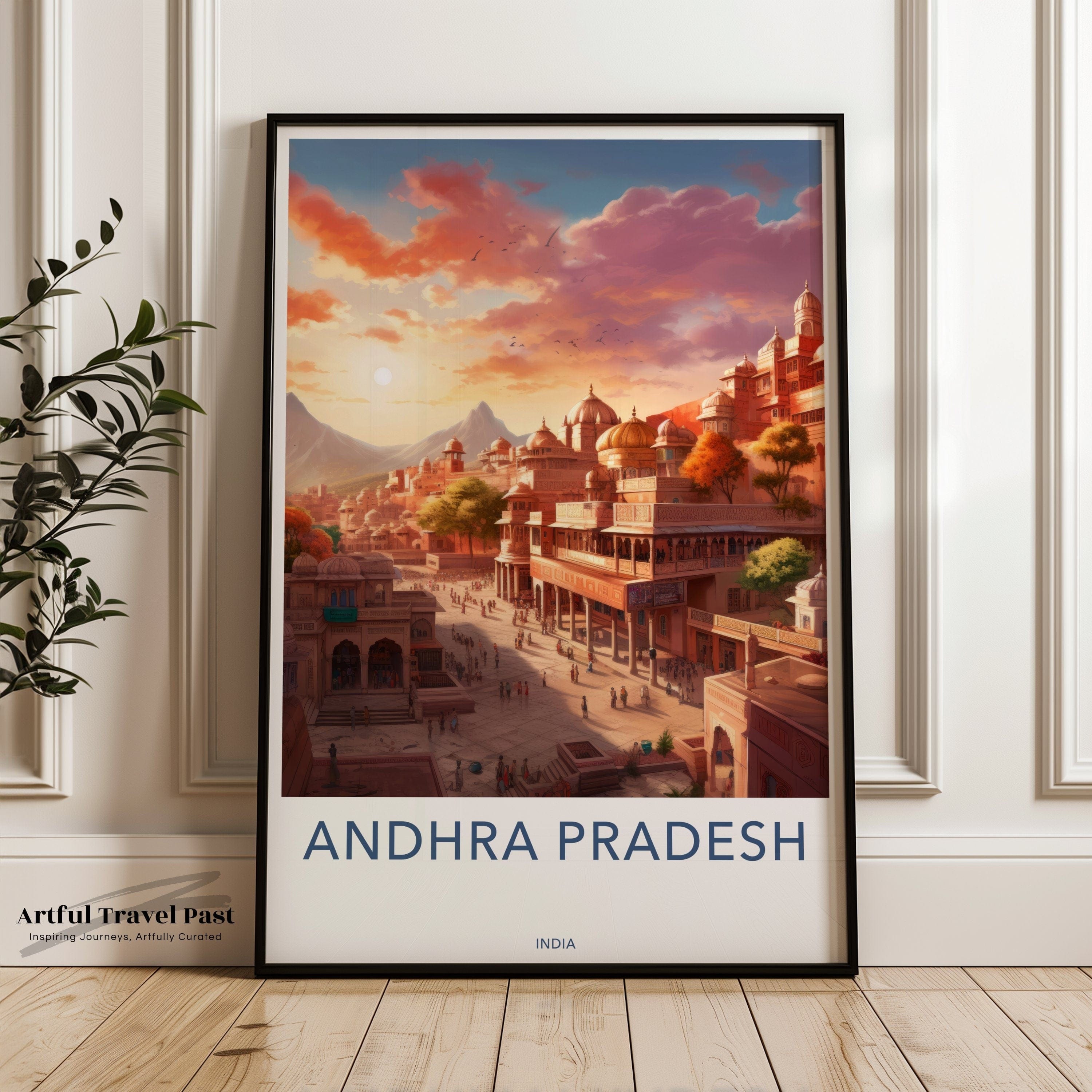 Wall Art Andhra Pradesh Poster | India Wall Art | South Asia Decor