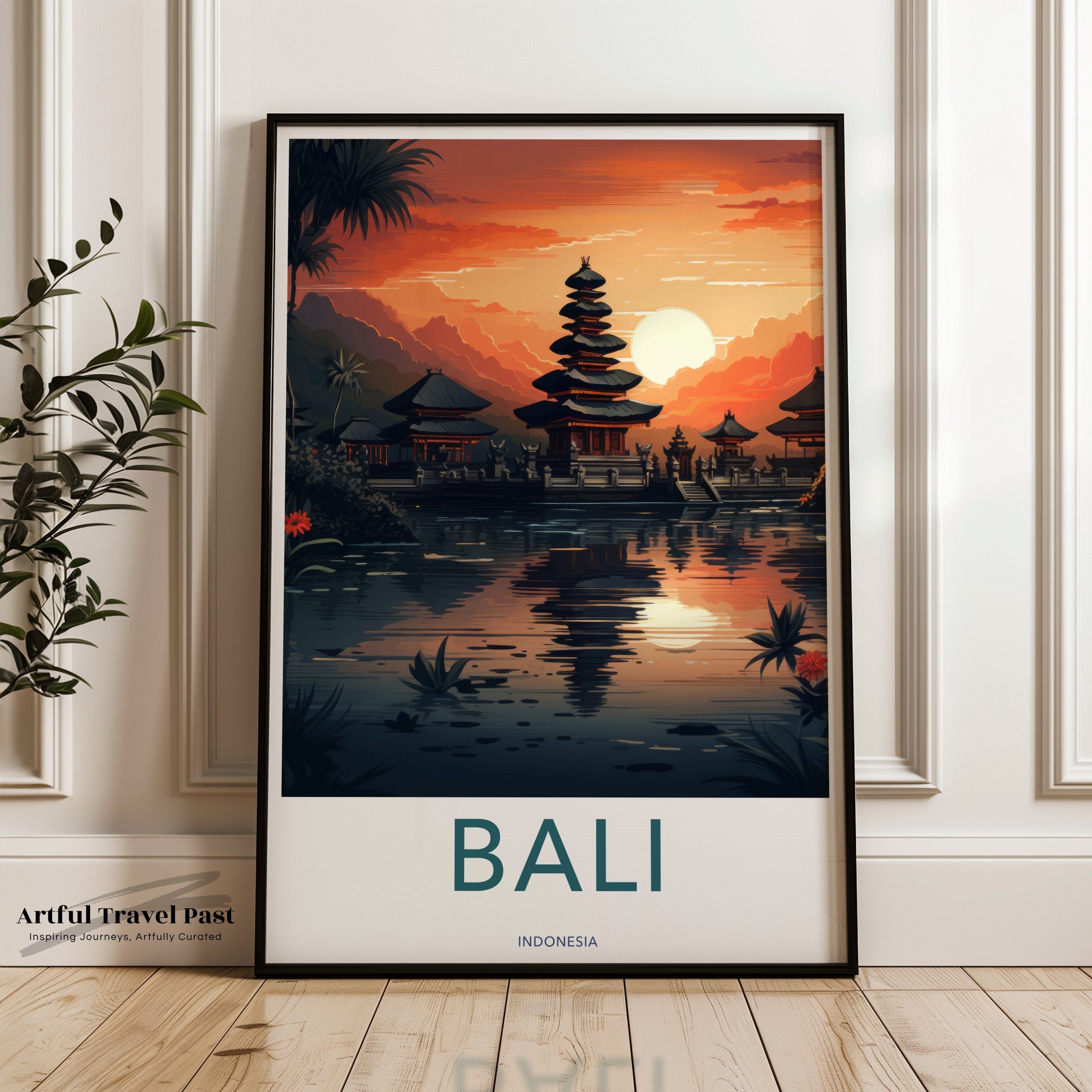 Wall Art Bali Poster | Indonesia Wall Art | Asia Decor