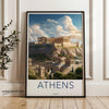 Wall Art Athens Poster | Greece Wall Art | Europe Decor