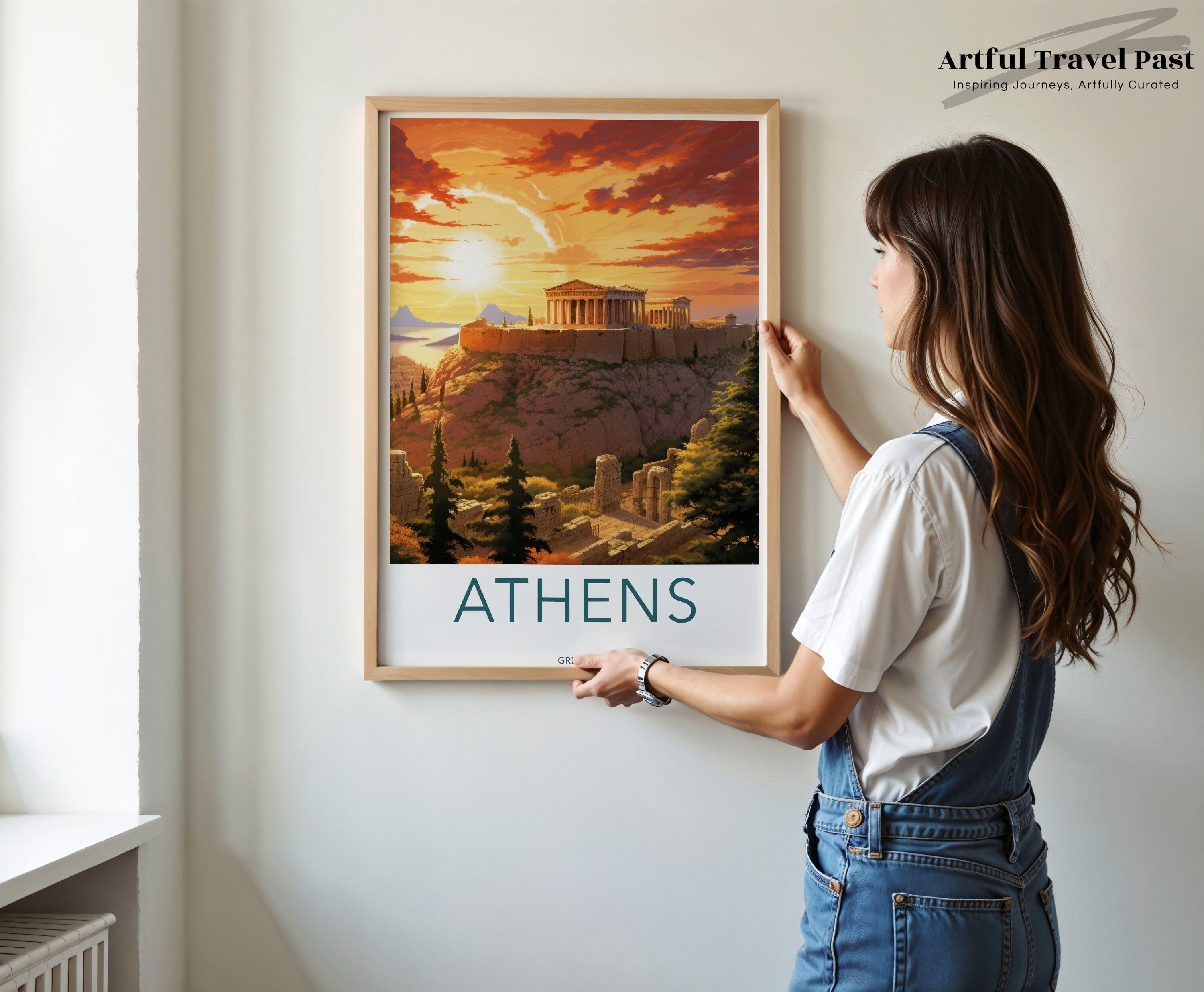 Wall Art Athens Poster | Greece Wall Art | Europe Decor