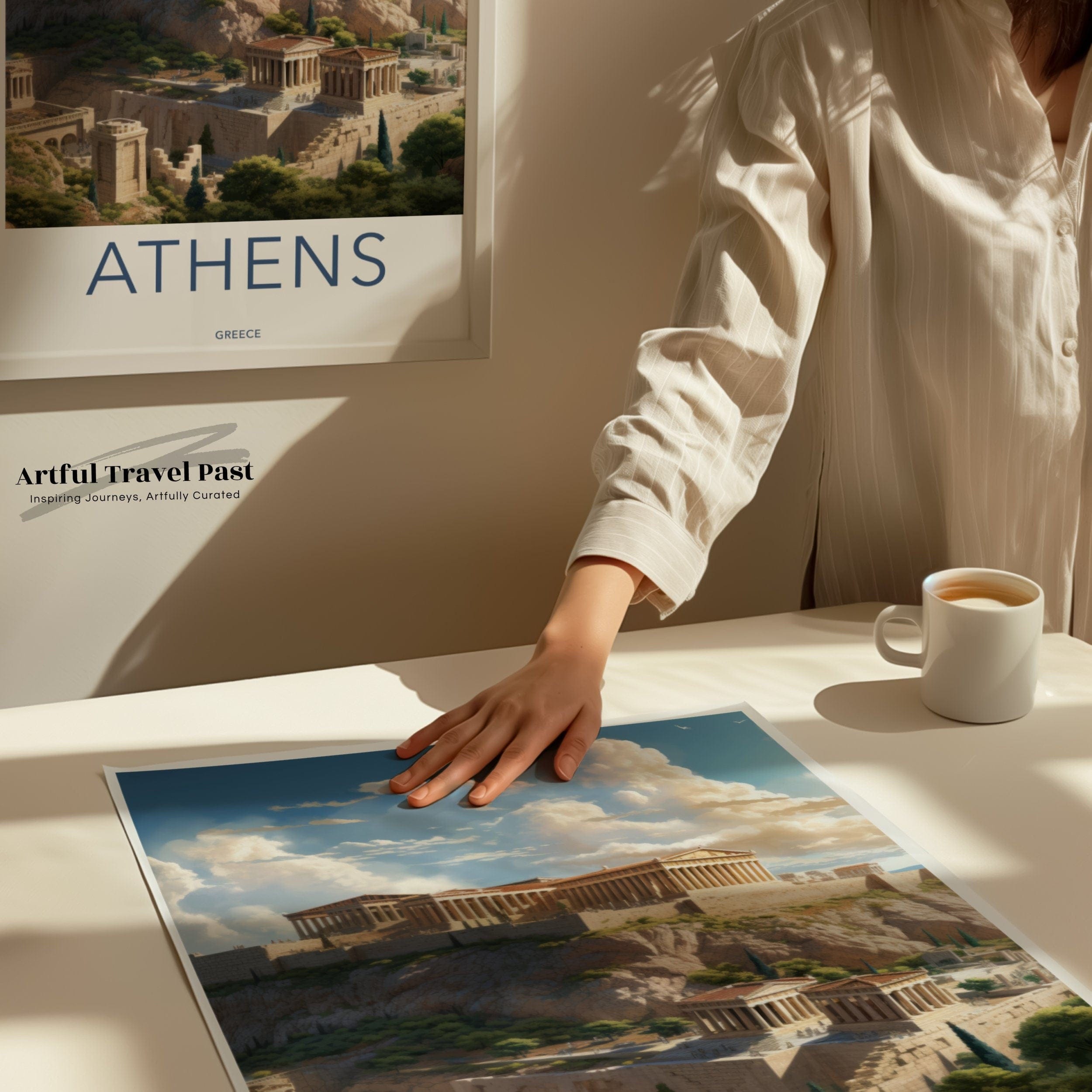 Wall Art Athens Poster | Greece Wall Art | Europe Decor