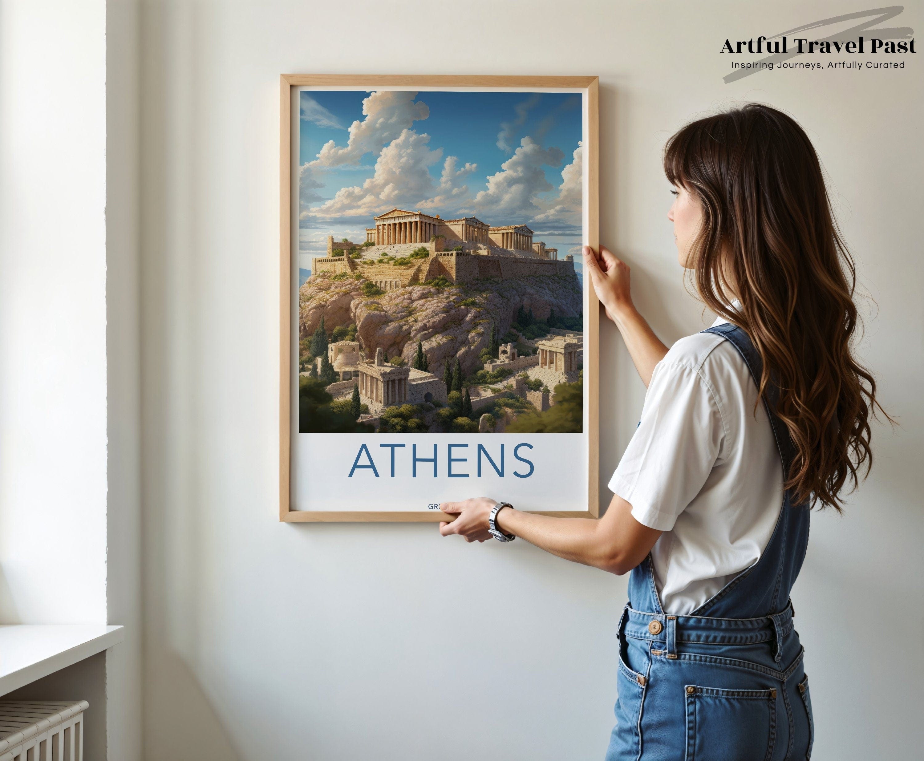 Wall Art Acropolis of Athens Poster | Greece Wall Art | Europe Decor