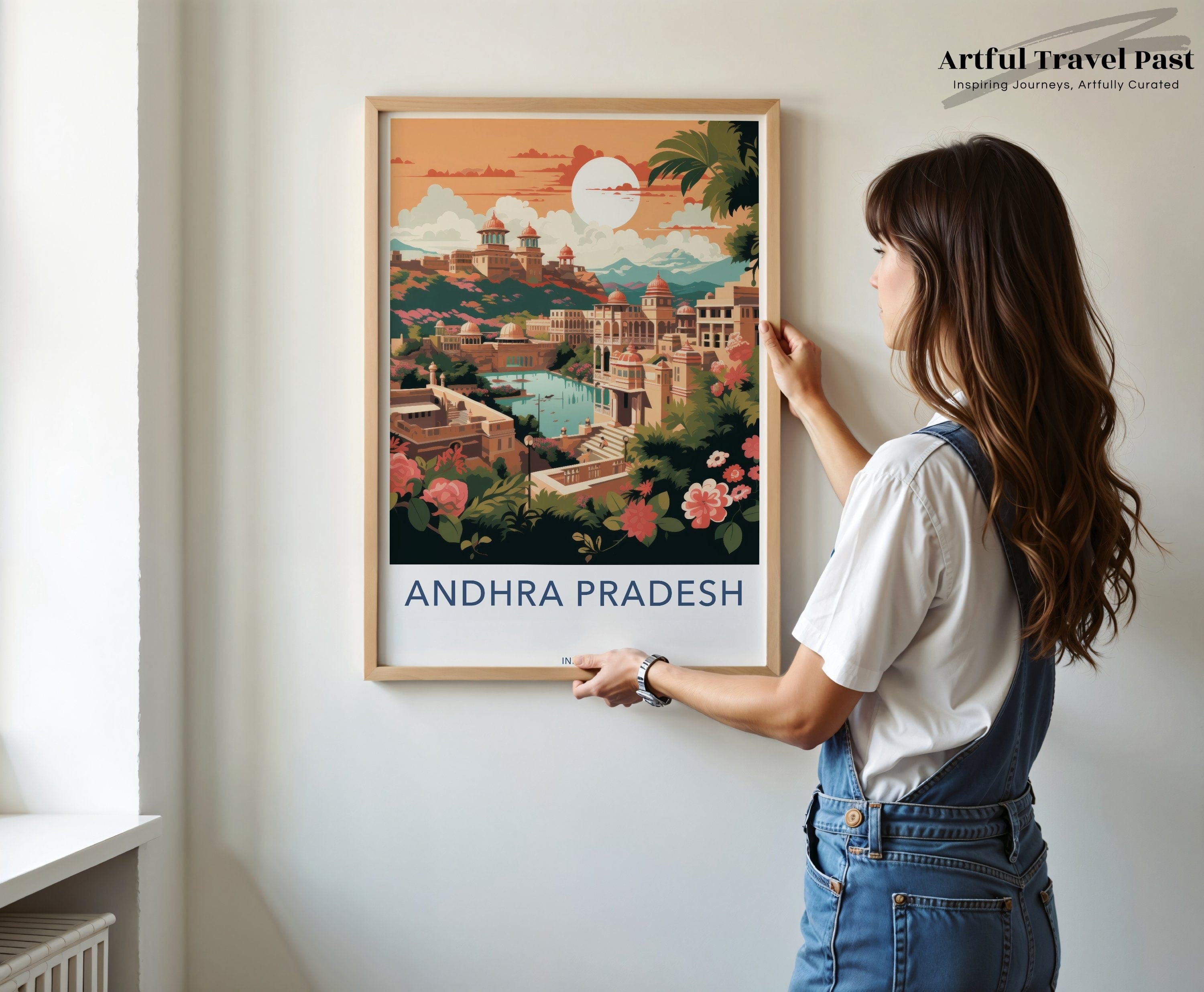 Wall Art Andhra Pradesh Poster | India Wall Art | South Asia Decor