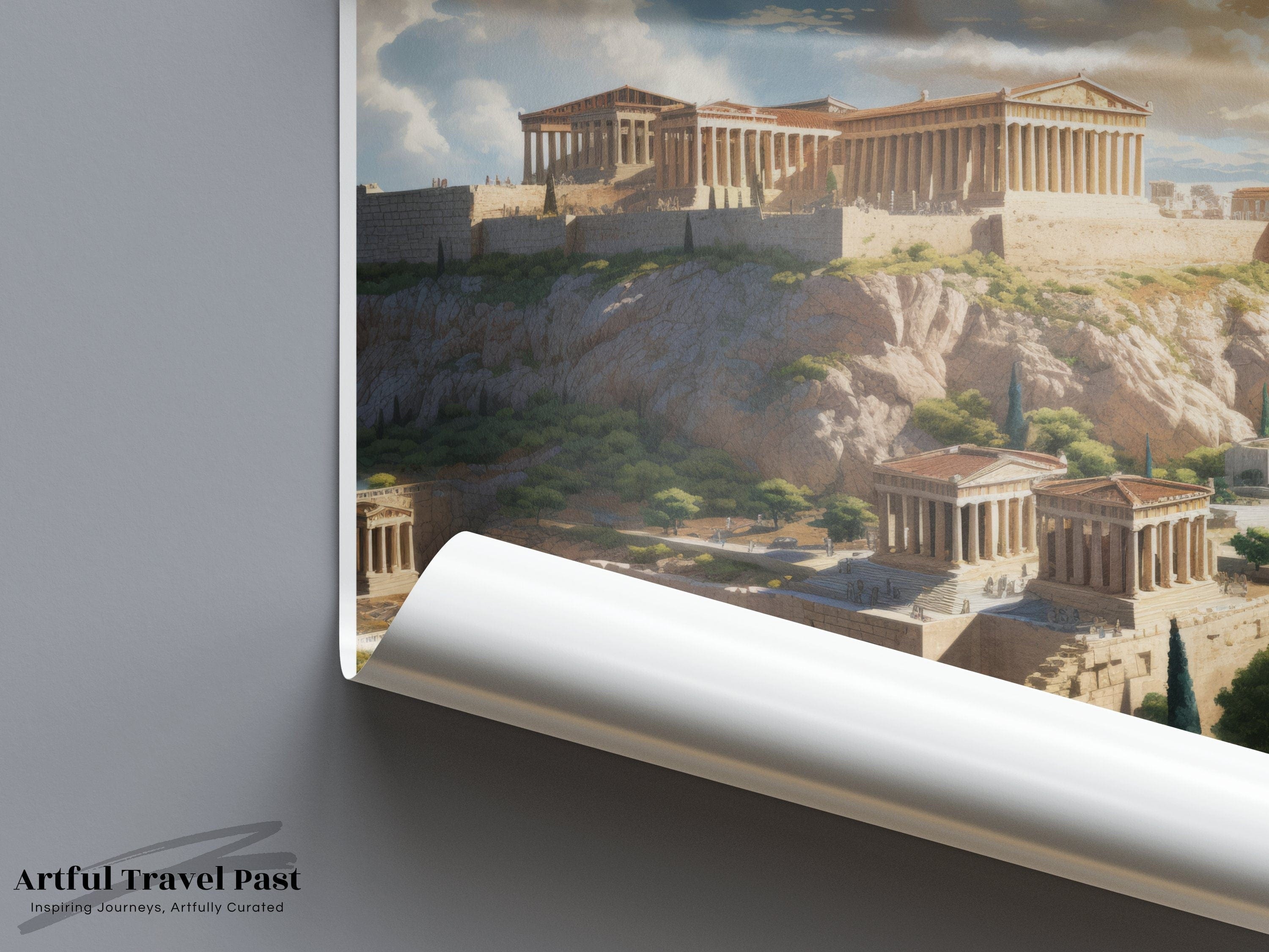 Wall Art Athens Poster | Greece Wall Art | Europe Decor