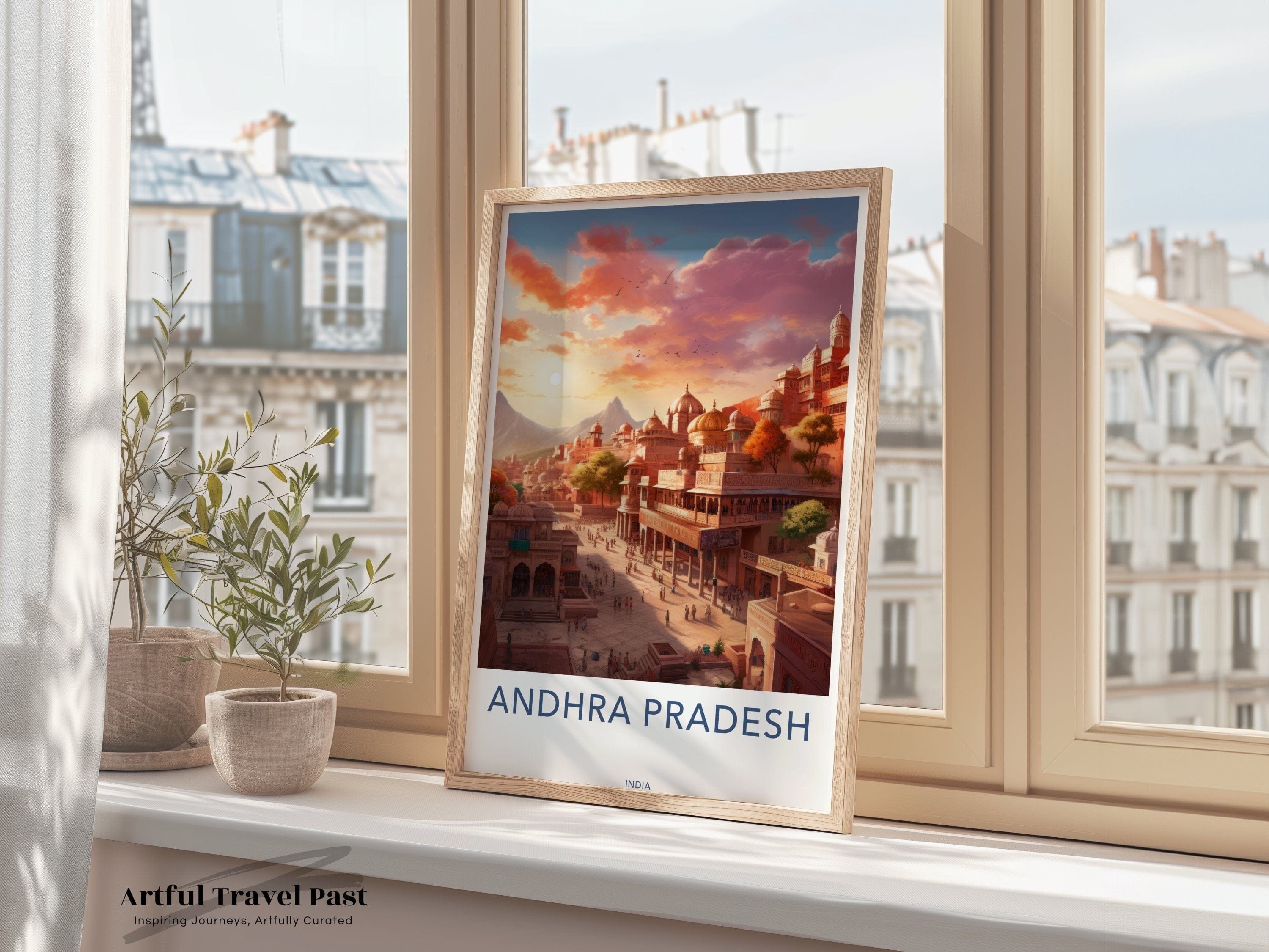 Wall Art Andhra Pradesh Poster | India Wall Art | South Asia Decor