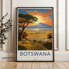 Wall Art Botswana Poster | African Wildlife | Botswana Wall Art