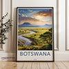 Wall Art Botswana Poster | Safari Wildlife | Africa Wall Art