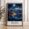 Wall Art Bled Poster | Slovenia Wall Art | Eastern Europe Decor