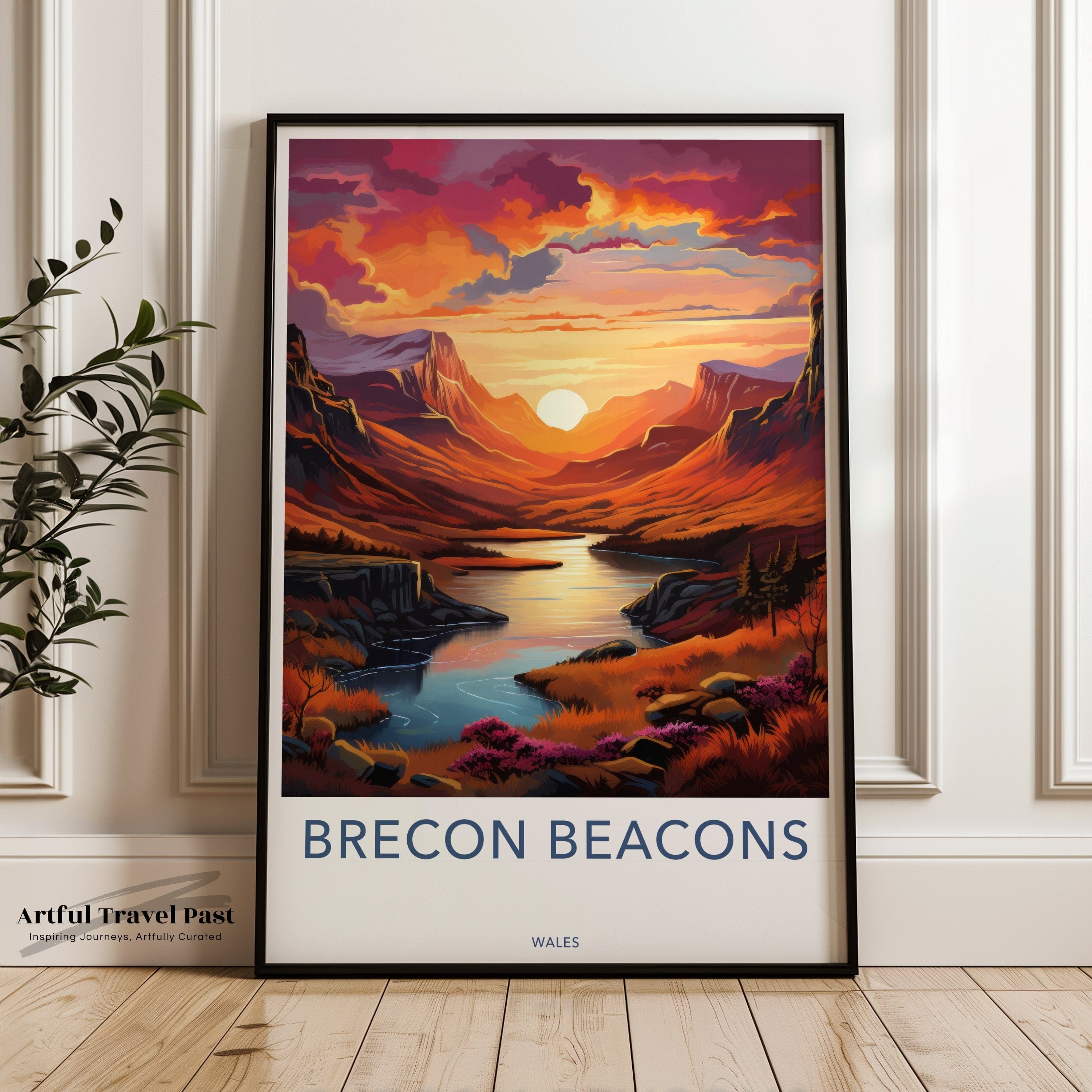 Wall Art Brecon Beacons Poster | Wales Wall Art | UK Decor