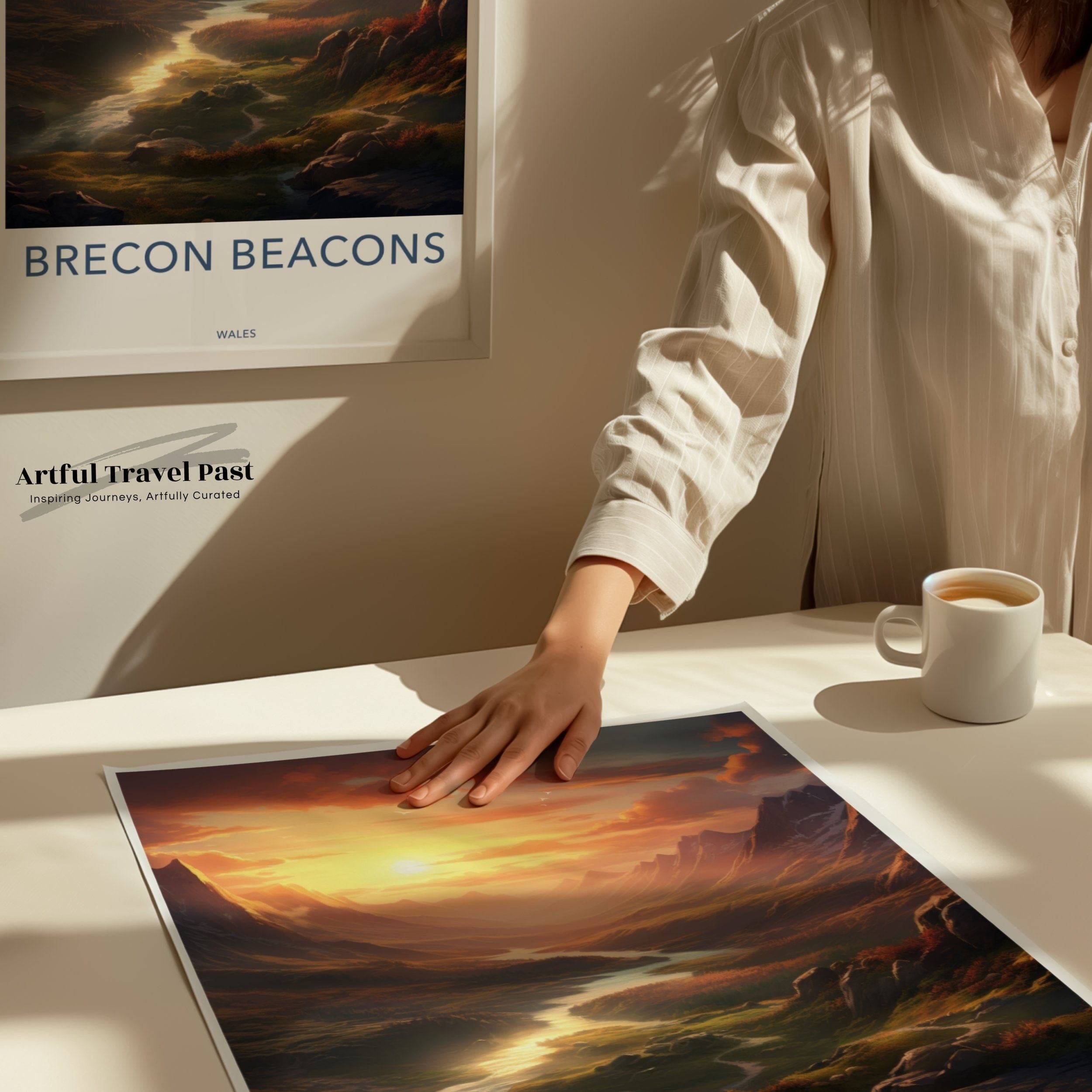 Wall Art Brecon Beacons Poster | National Landmark | Wales Wall Art