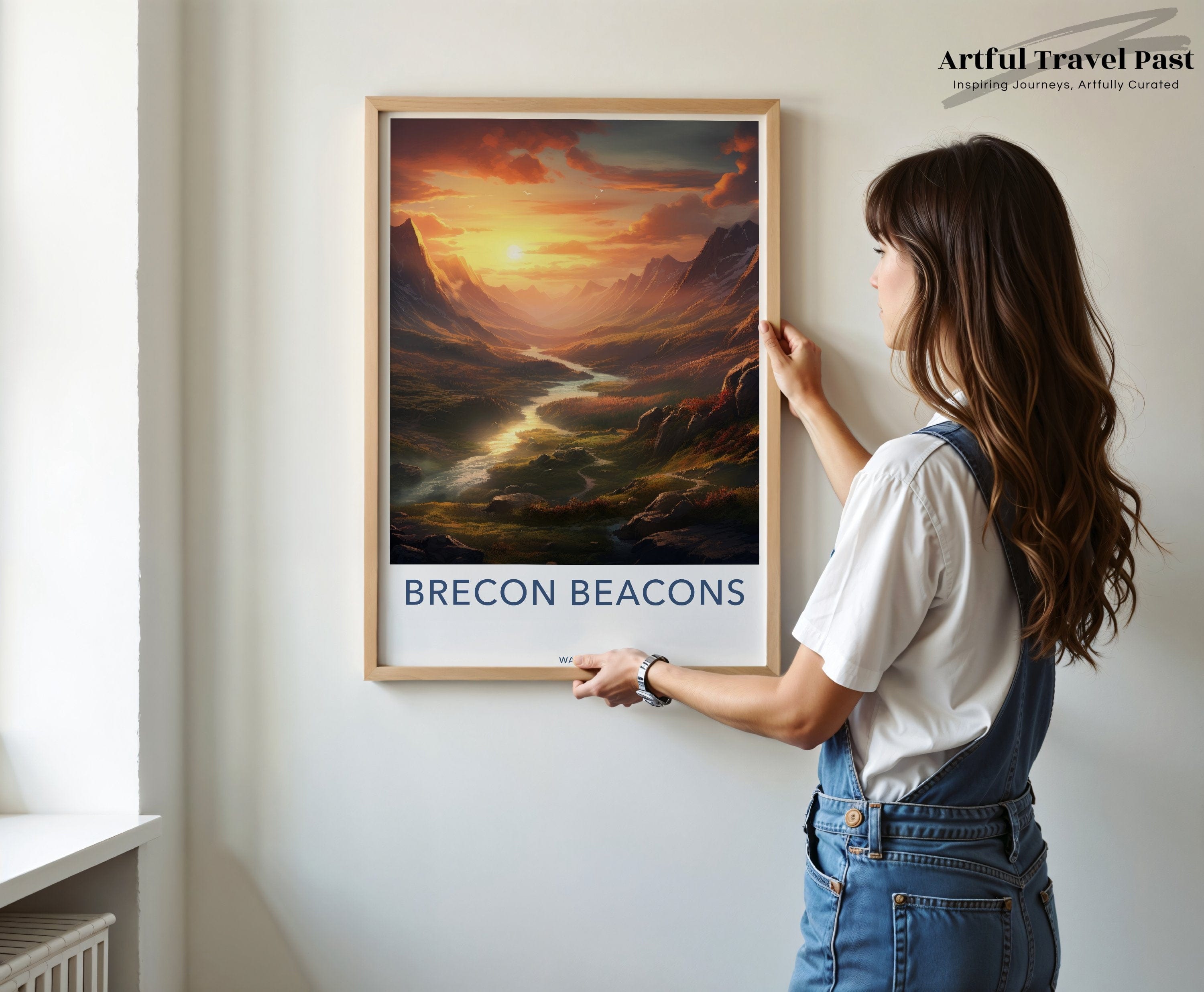 Wall Art Brecon Beacons Poster | National Landmark | Wales Wall Art