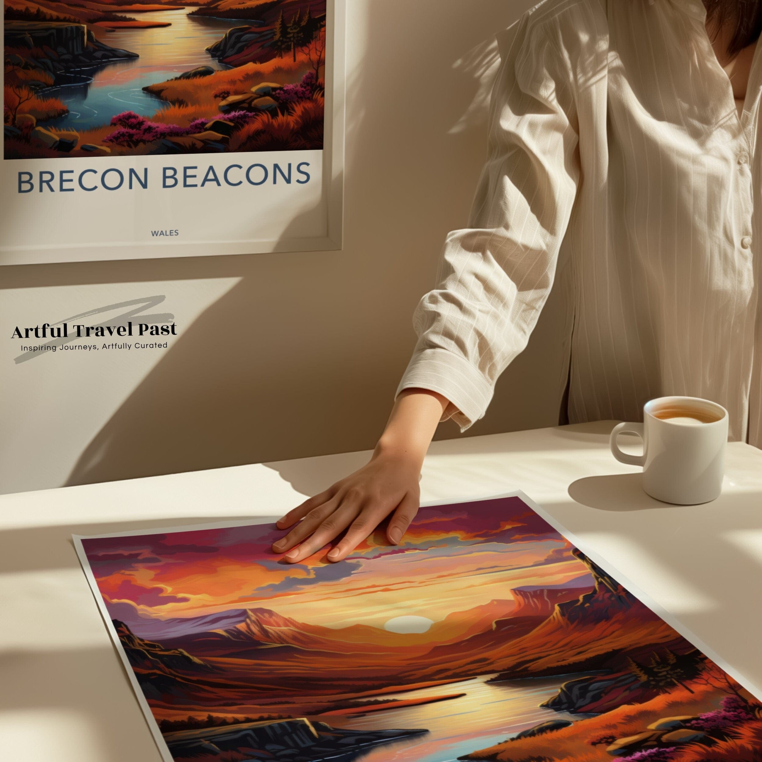 Wall Art Brecon Beacons Poster | Wales Wall Art | UK Decor